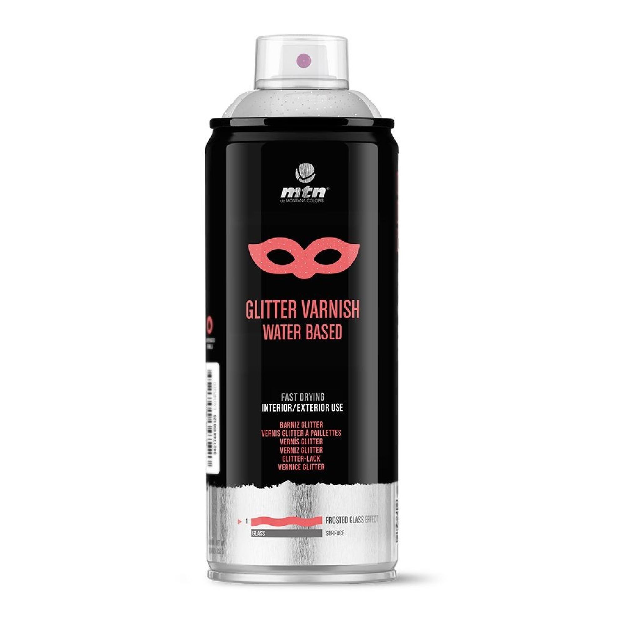 Spray barniz glitter montana pro 400ml multicolor