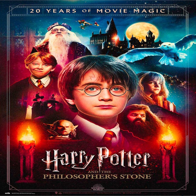 Poster Harry Potter La Piedra Filosofal 91.5 x 61 cm