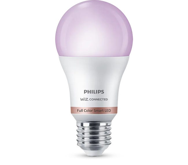 Kit de bombillas PHILIPS estándar E27 8W RGB | Leroy Merlin