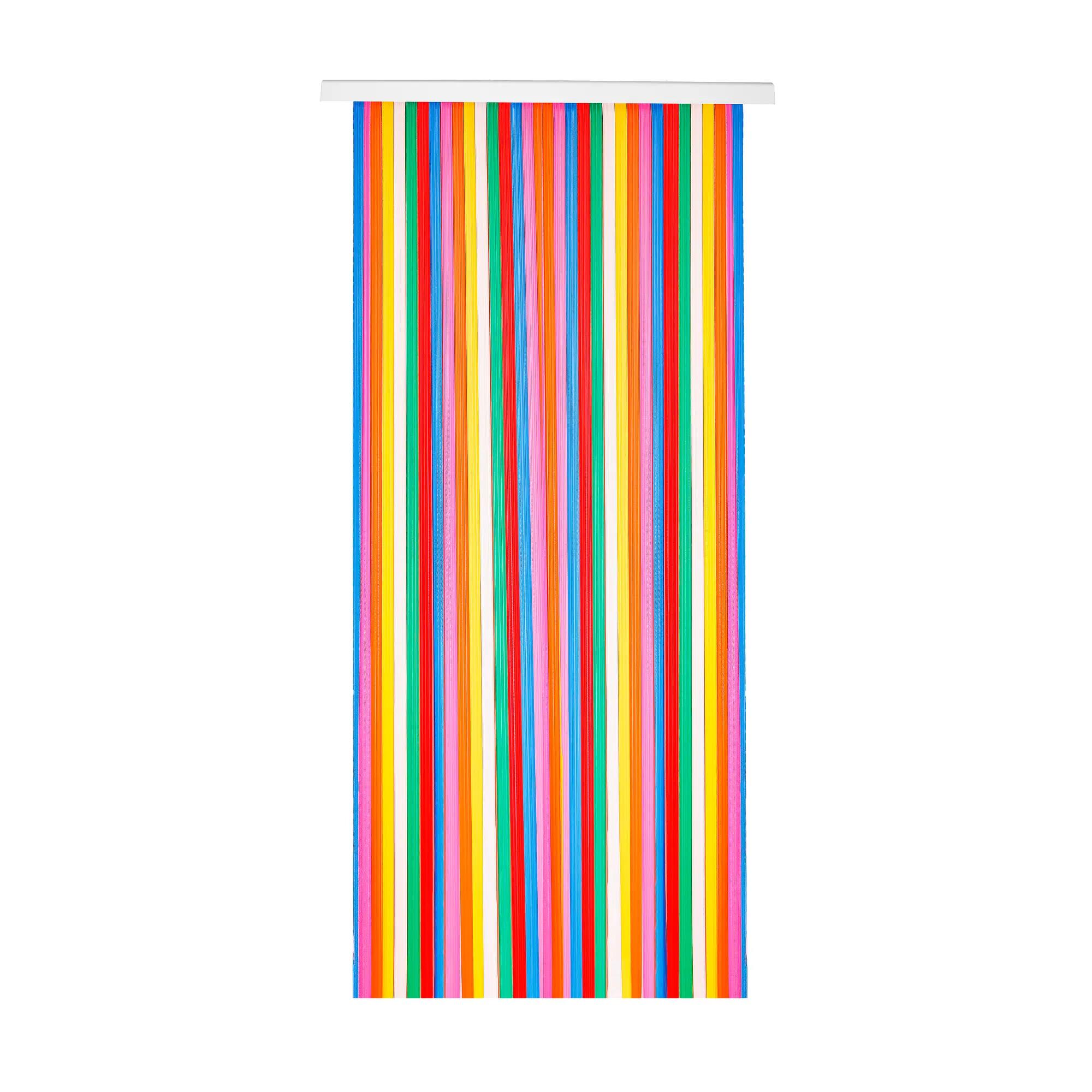 Cortina de puerta con motivo rayas pvc mijares multicolor de 90x210 cm