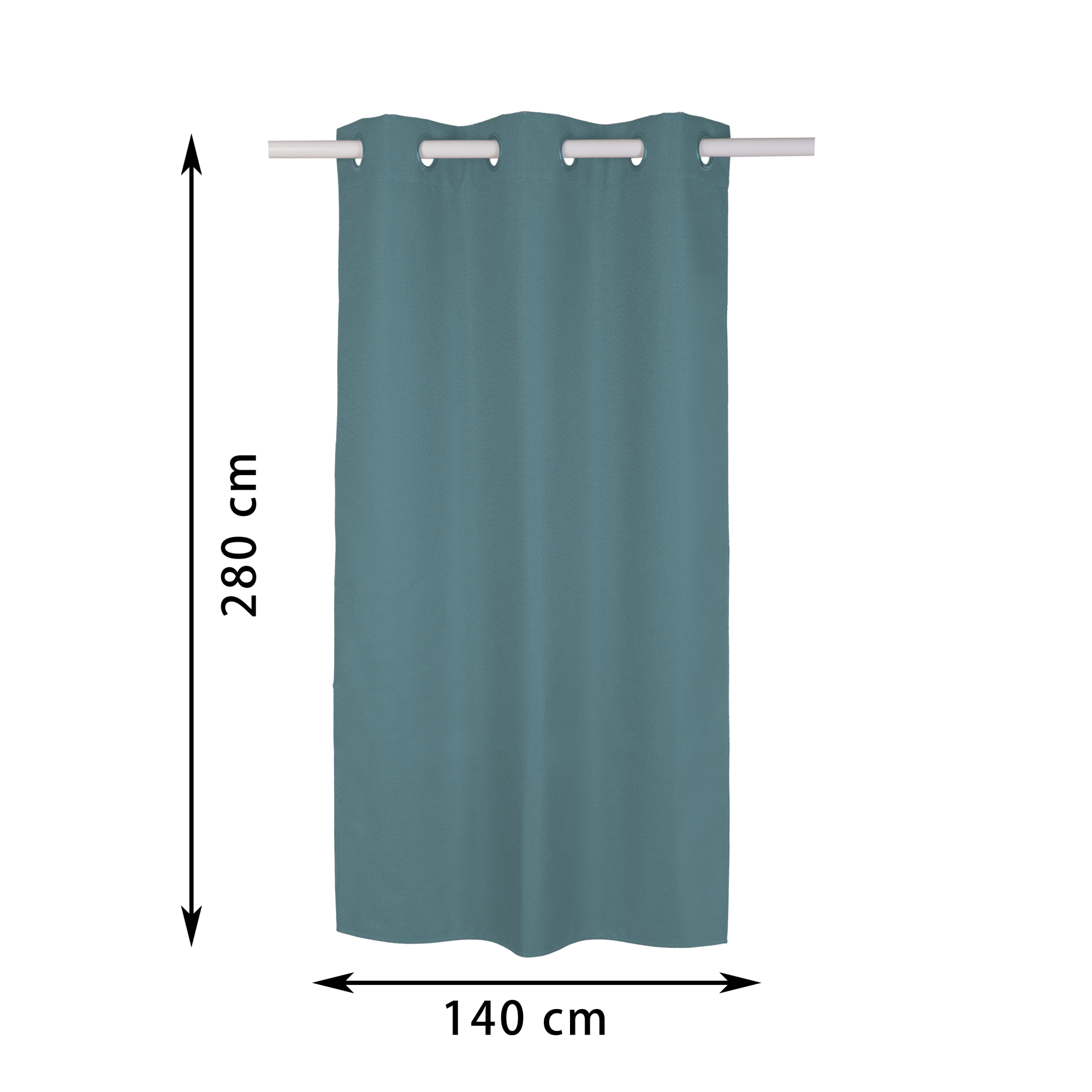 Cortina Corta étnica Bohoo 2 Piezas - 65x100 Cm Cada Una, Semitransparente, Bolsillo Para Varilla