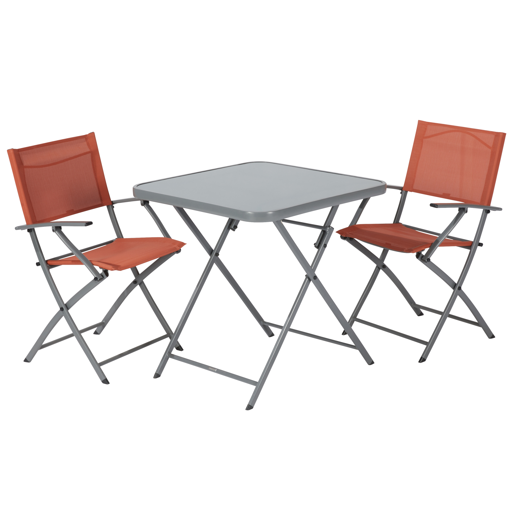 Silla de jardín con brazos naterial emys ii origami de acero naranja de la marca NATERIAL Silla de jardín con brazos naterial emys ii origami de acero naranja de la marca NATERIAL