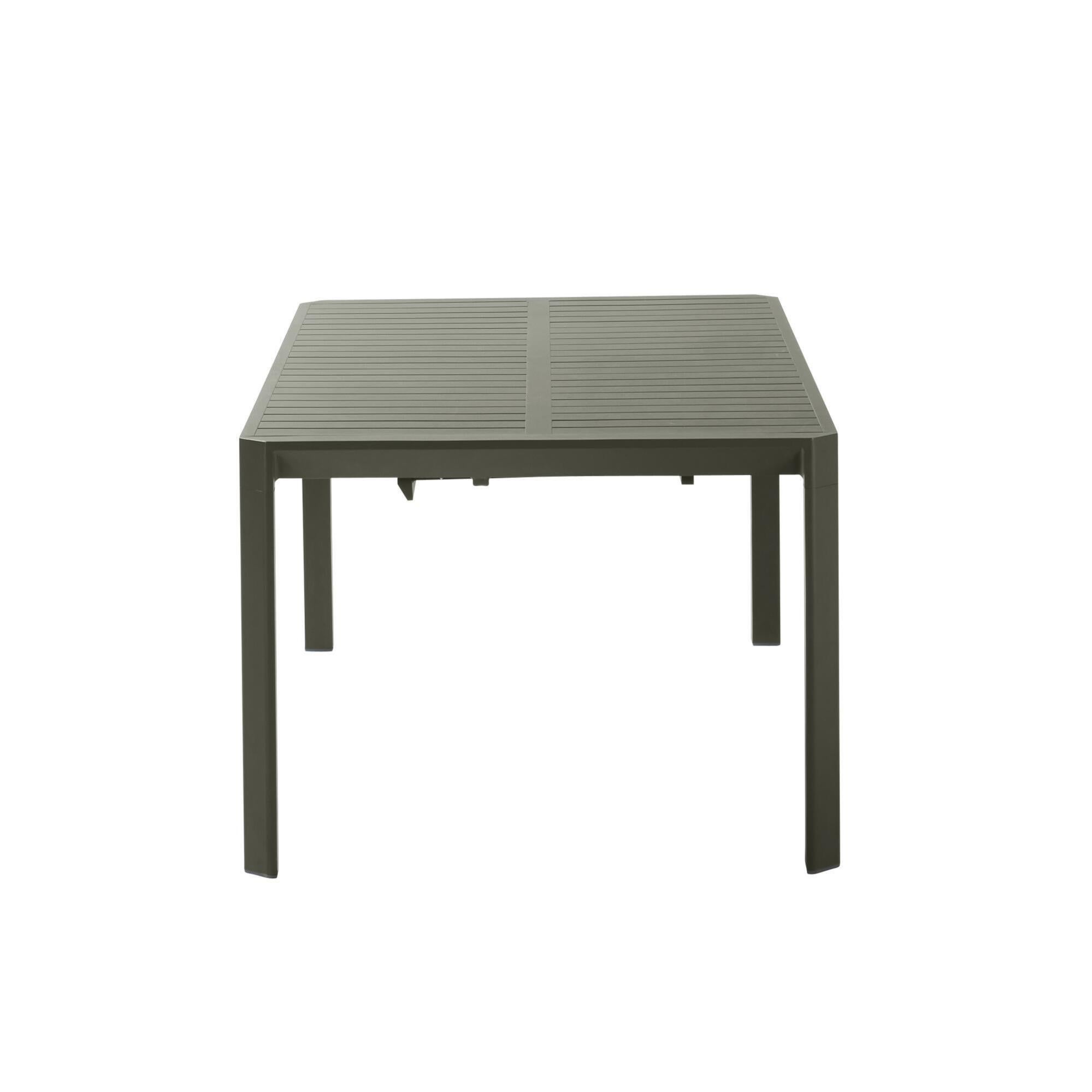 Mesa de jardín extensible naterial idaho de aluminio verde de 180/240x76x100 cm de la marca NATERIAL