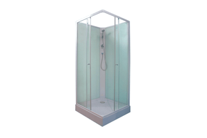 Mampara de ducha de esquina EX416S - 90 x 90 x 195 cm - con cristal de  seguridad NANO de 6 mm.