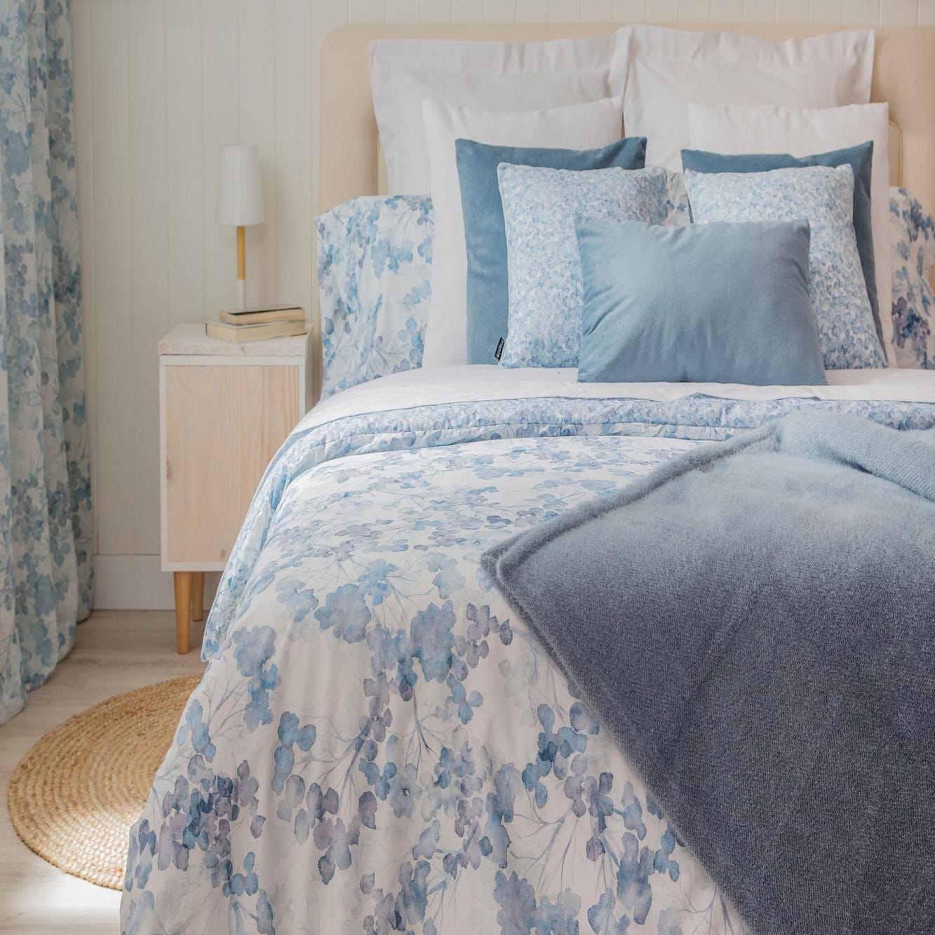 Sábanas para cama de 150cm - Siete de Octubre - Color Azul