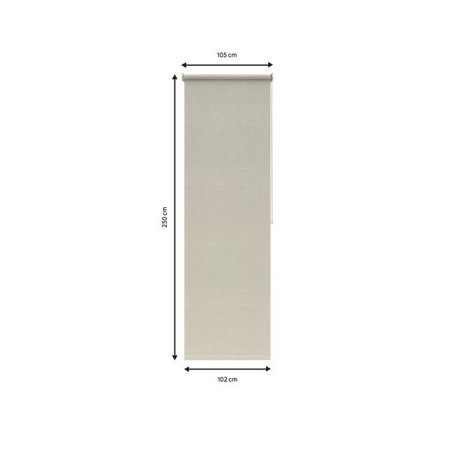 Estor enrollable translúcido Samba blanco INSPIRE de 120x250cm