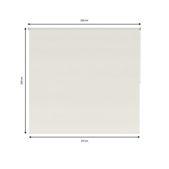 Estor enrollable Paqueto Linum (An x Al: 180 x 250 cm, Blanco, Unicolor)