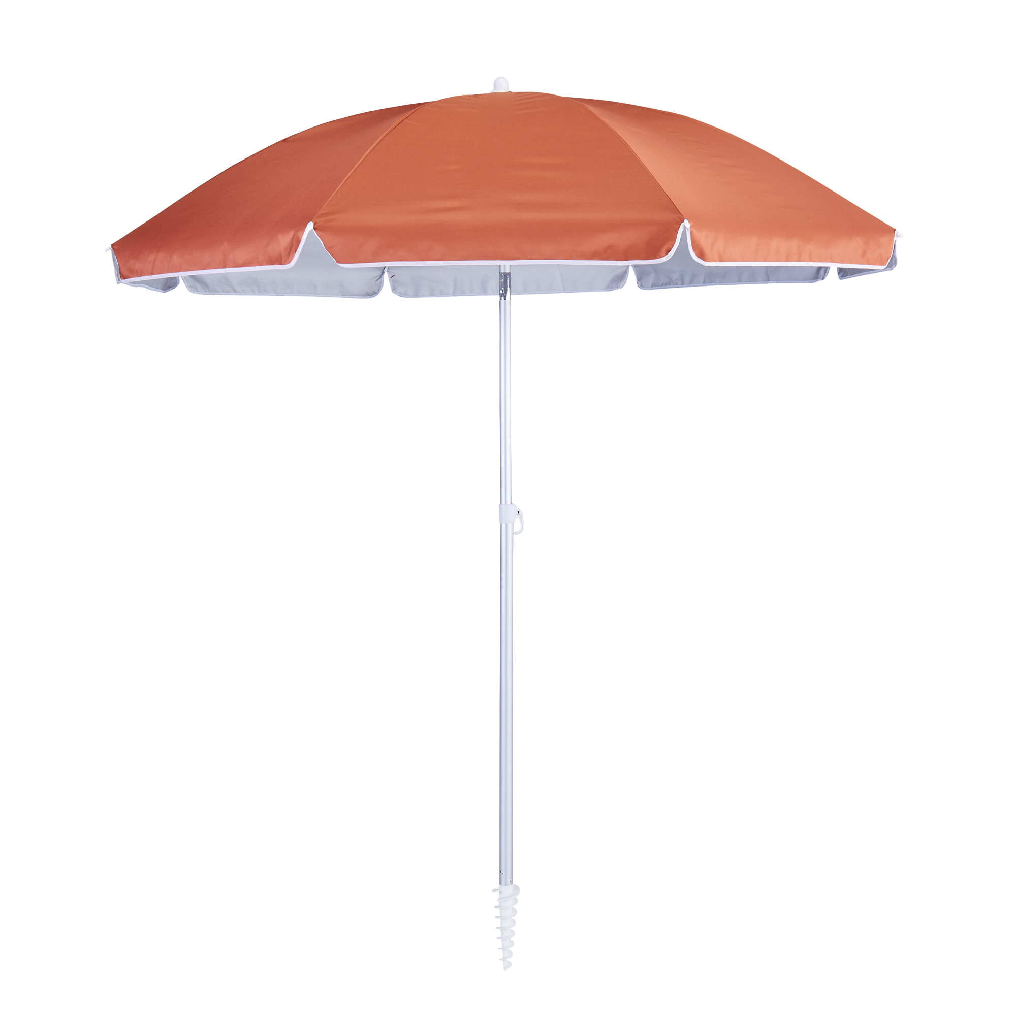 Parasol redondo de aluminio naterial vali naranja de ø 200 cm de la marca NATERIAL
