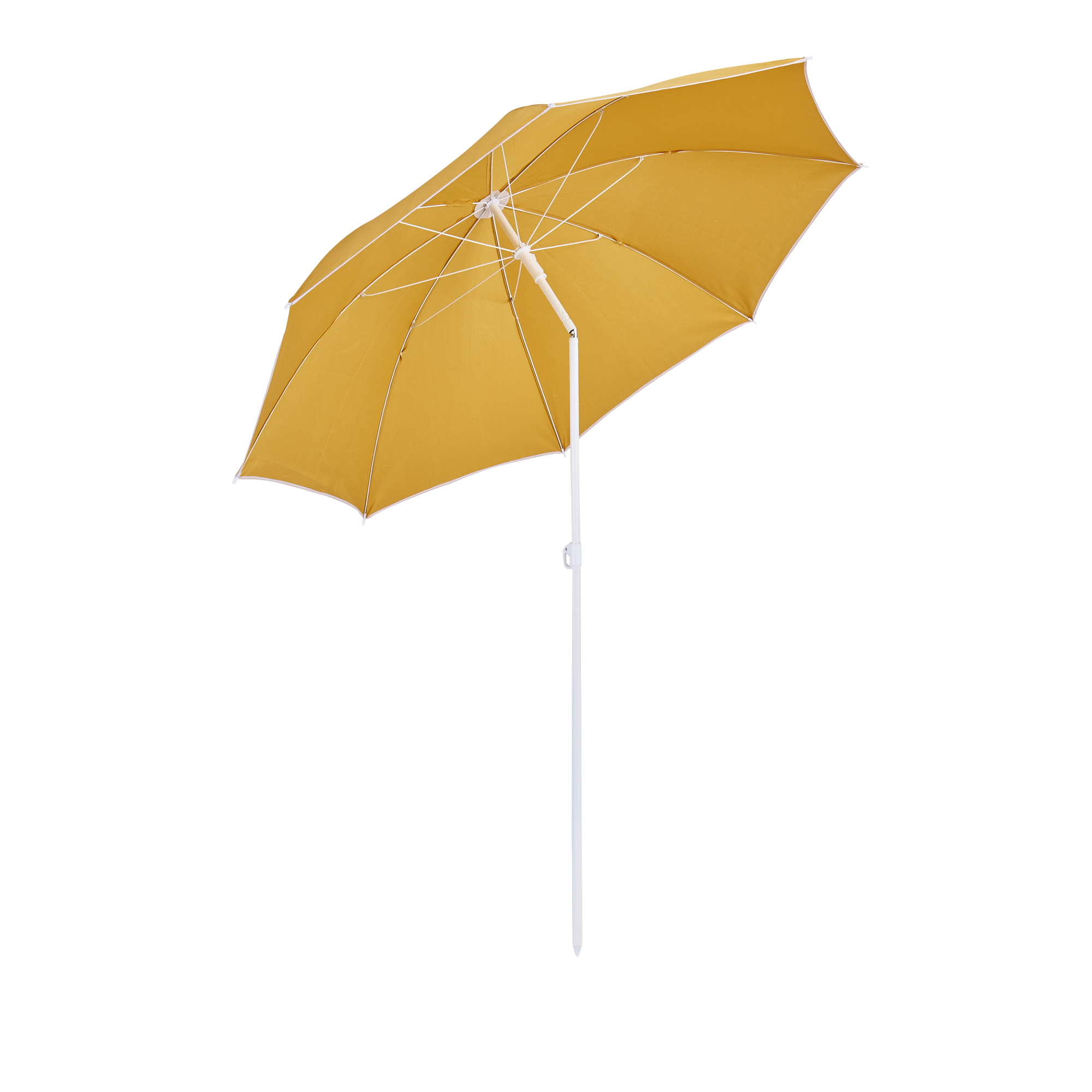 Parasol de playa de acero naterial rema amarillo ø 180 cm de la marca NATERIAL Parasol de playa de acero naterial rema amarillo ø 180 cm de la marca NATERIAL