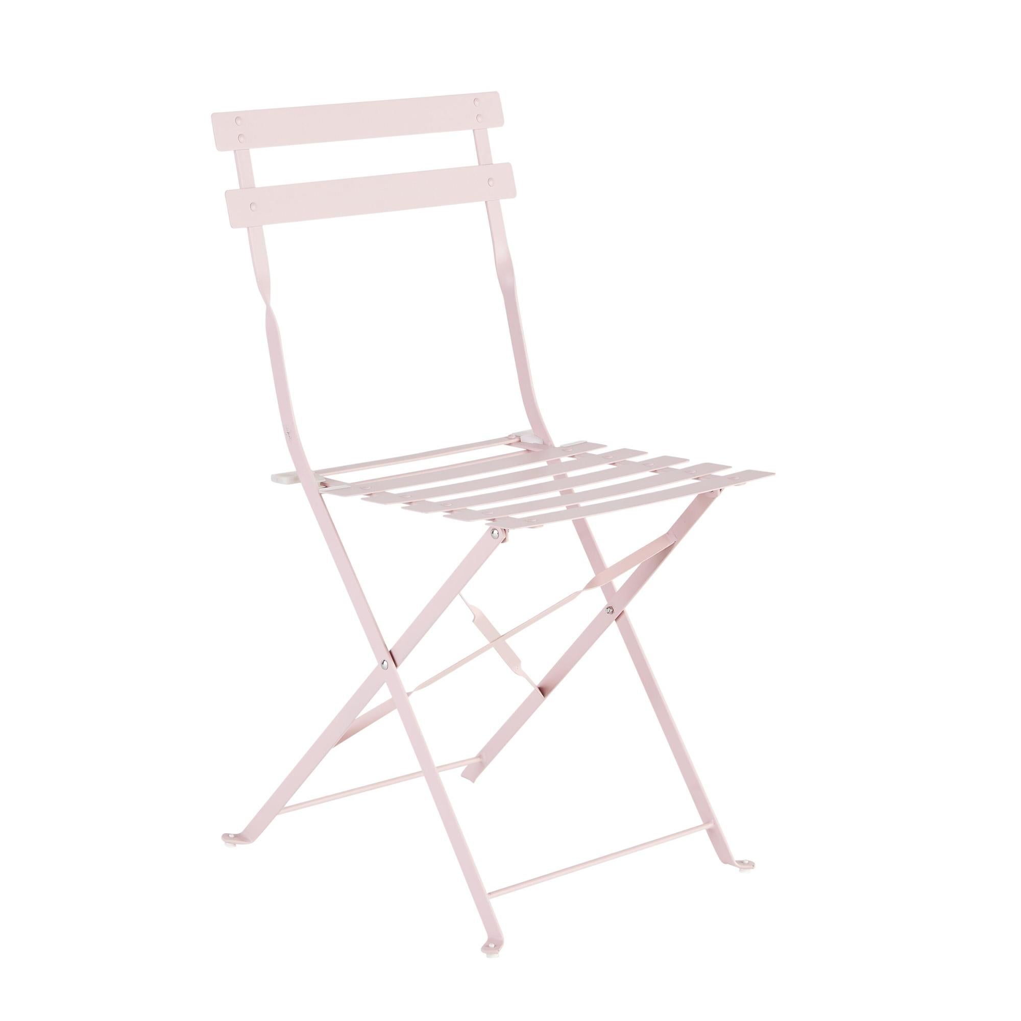 Silla de jardín naterial flora origami de acero rosa de la marca NATERIAL