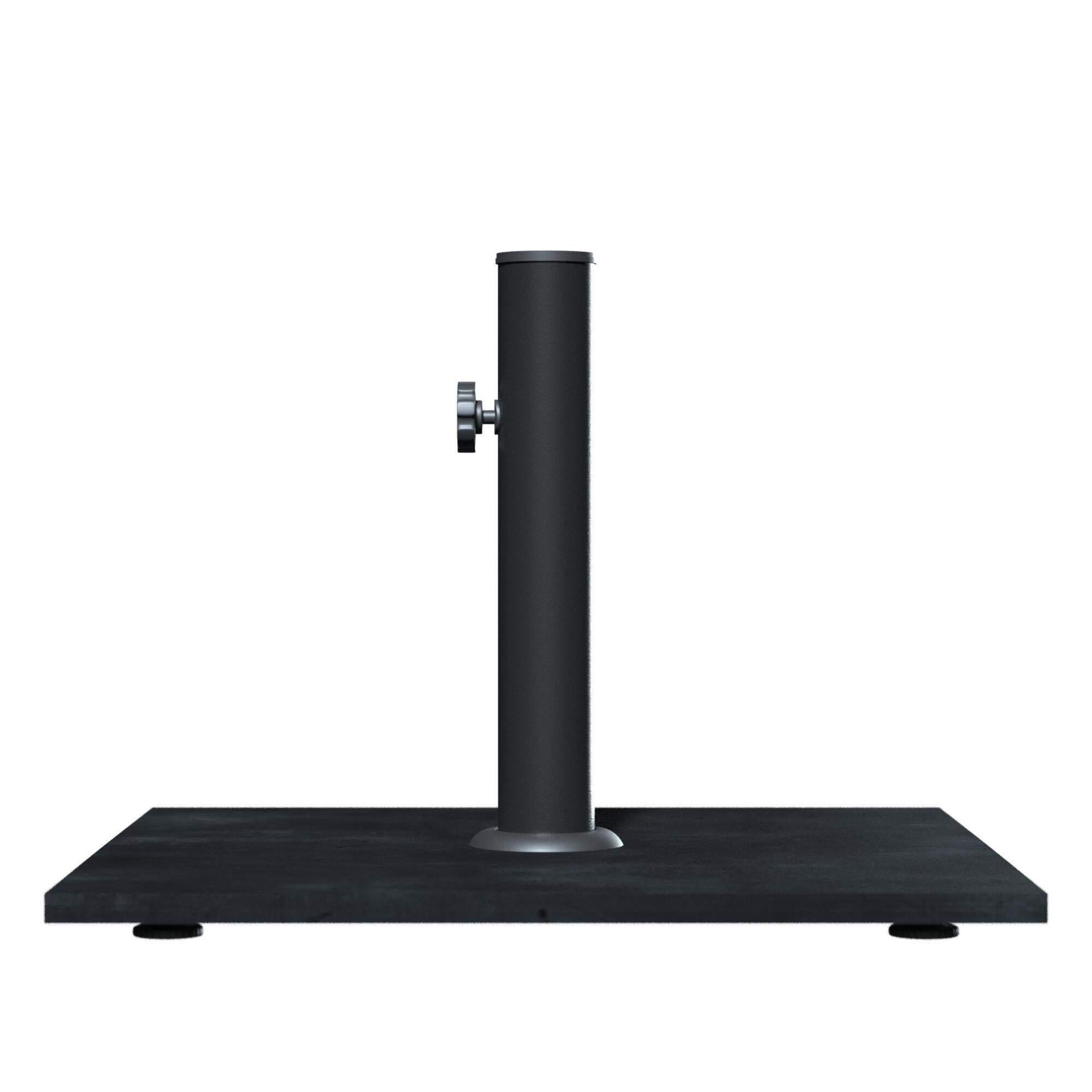 Pie de parasol cuadrado flax de acero de 25 kg de la marca NATERIAL