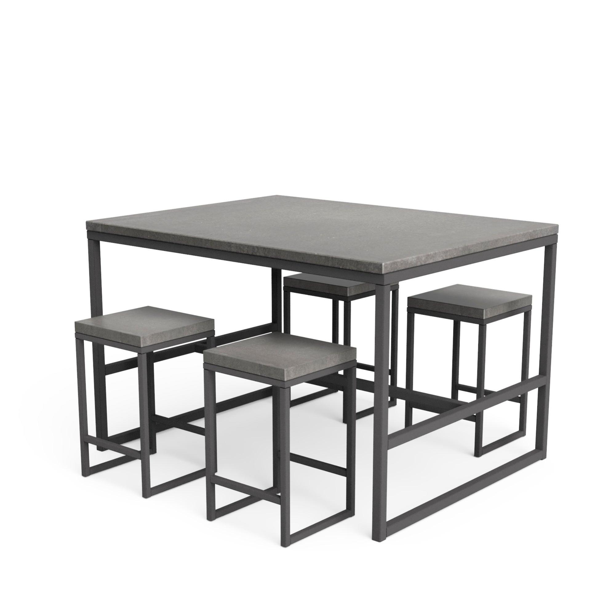 Comedor tribeca de 118 cm para 4 personas