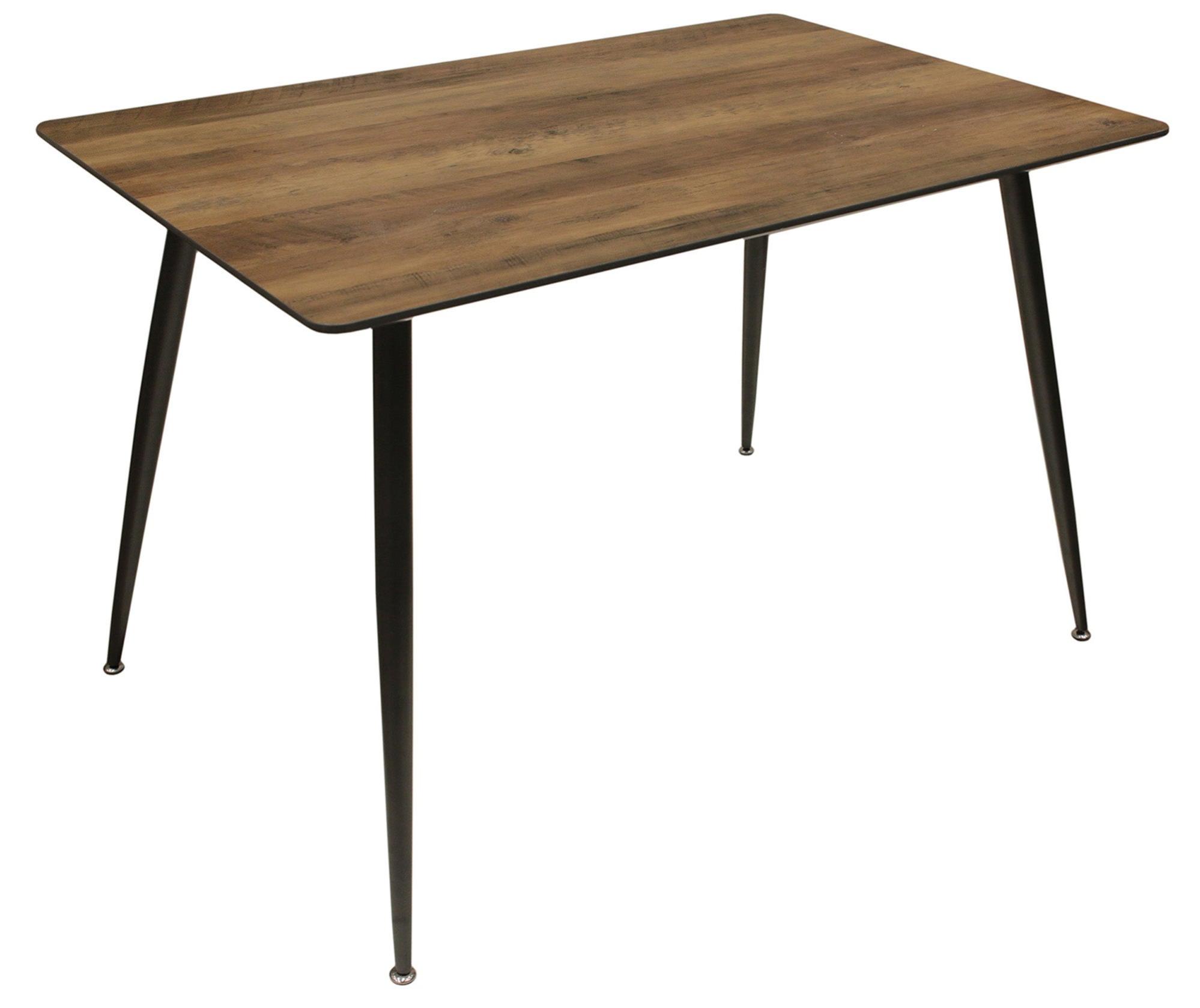 Mesa de comedor de madera natural rectangular de 75x75x115cm de la marca Sin marca