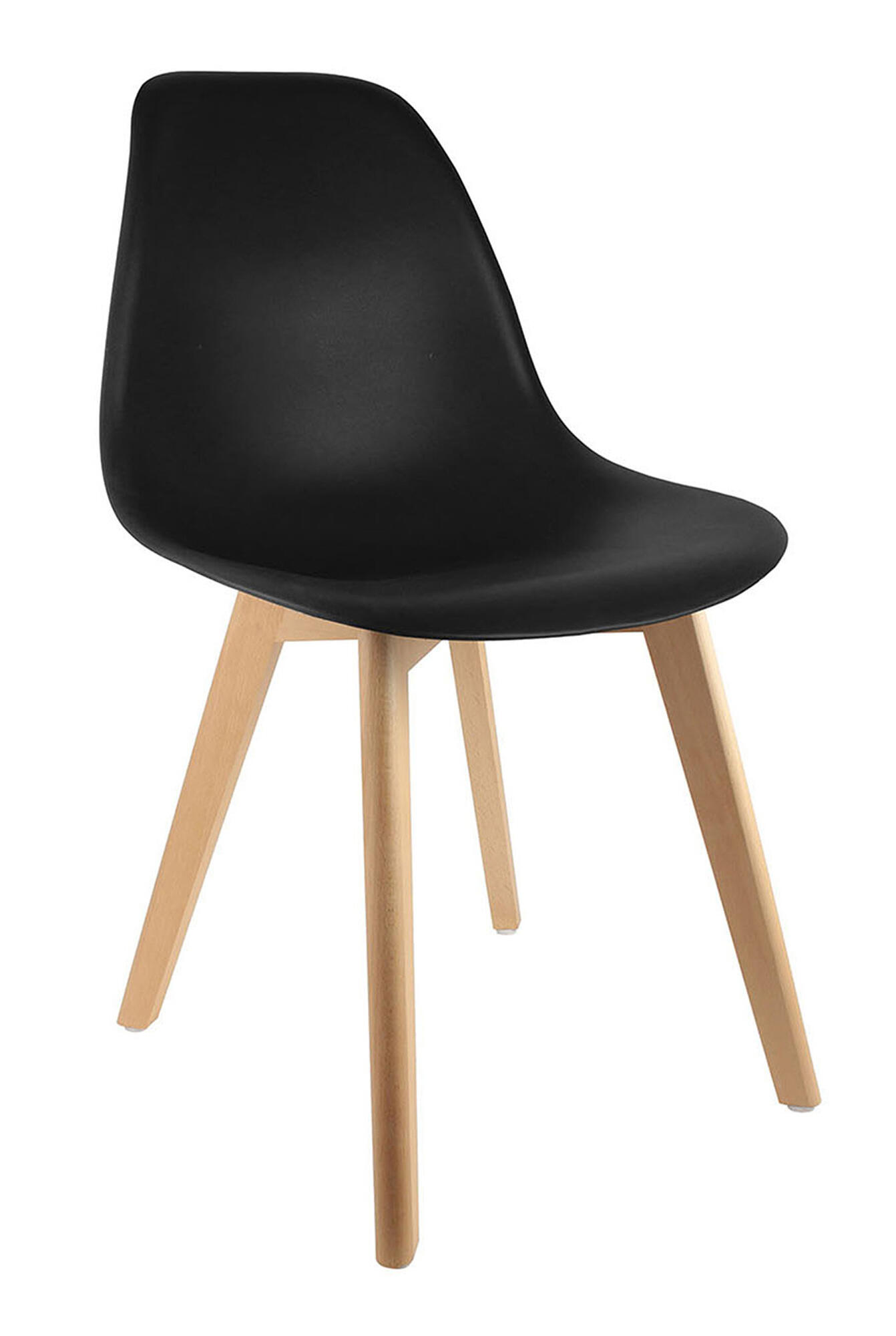 Set 4 sillas de comedor stockholm color negro de la marca Sin marca