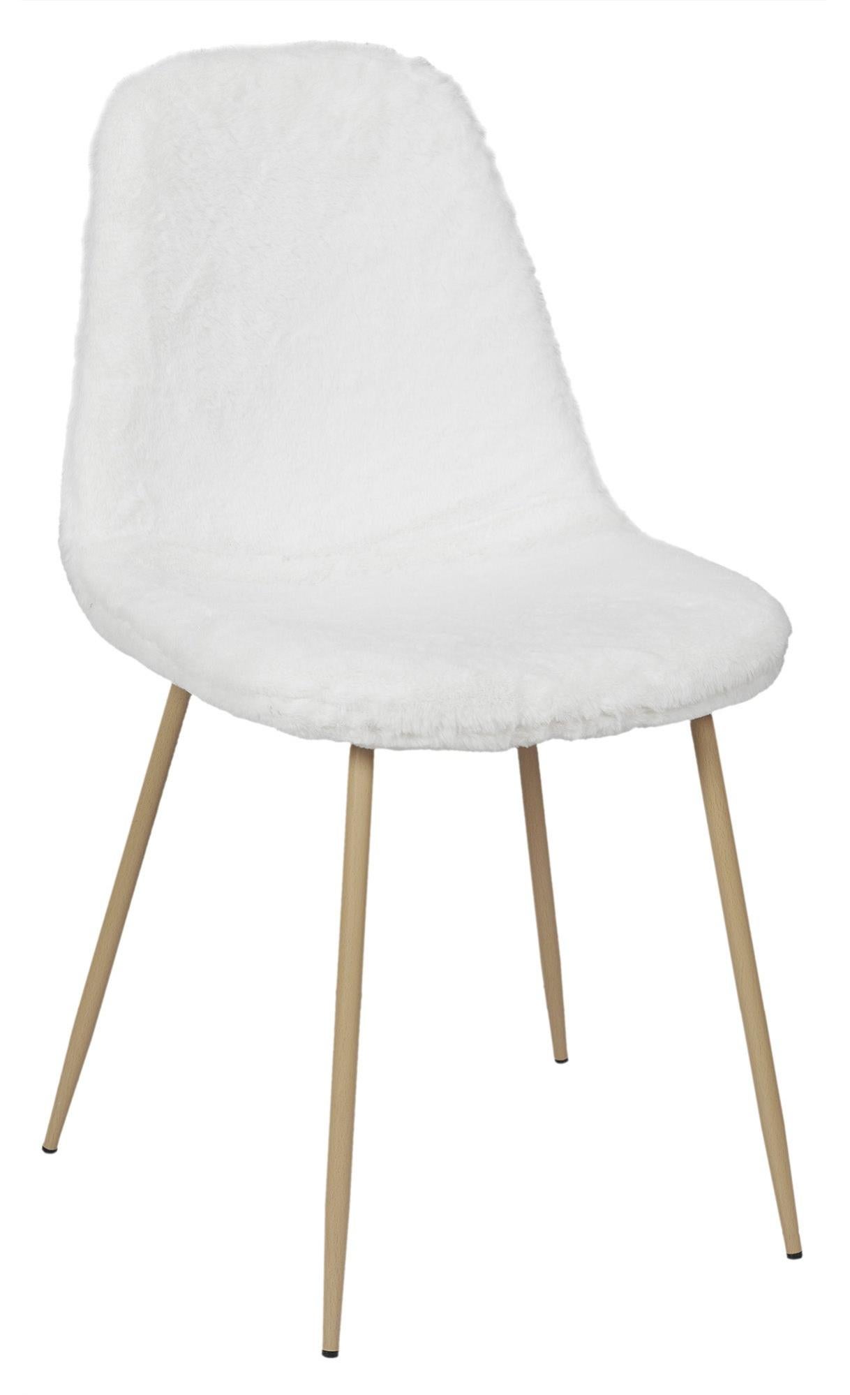 Set 2 sillas de comedor pel color blanco