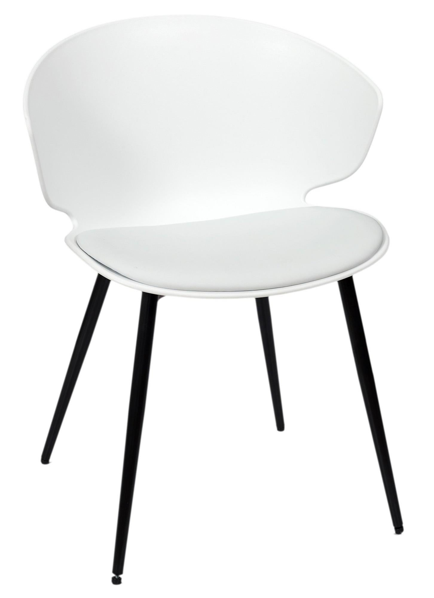 Set 2 sillas de comedor brighton color blanco