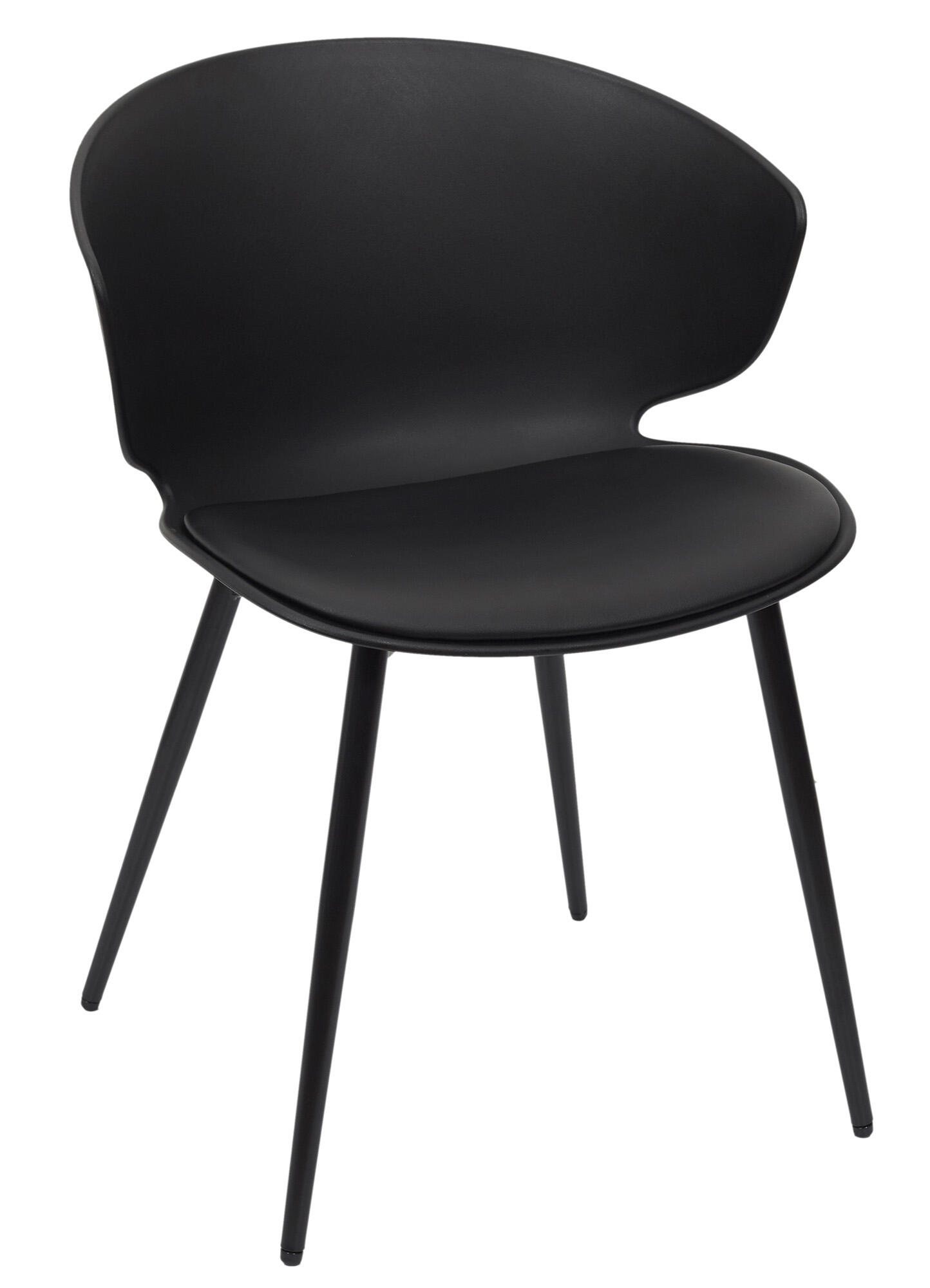Set 2 sillas de comedor brighton color negro