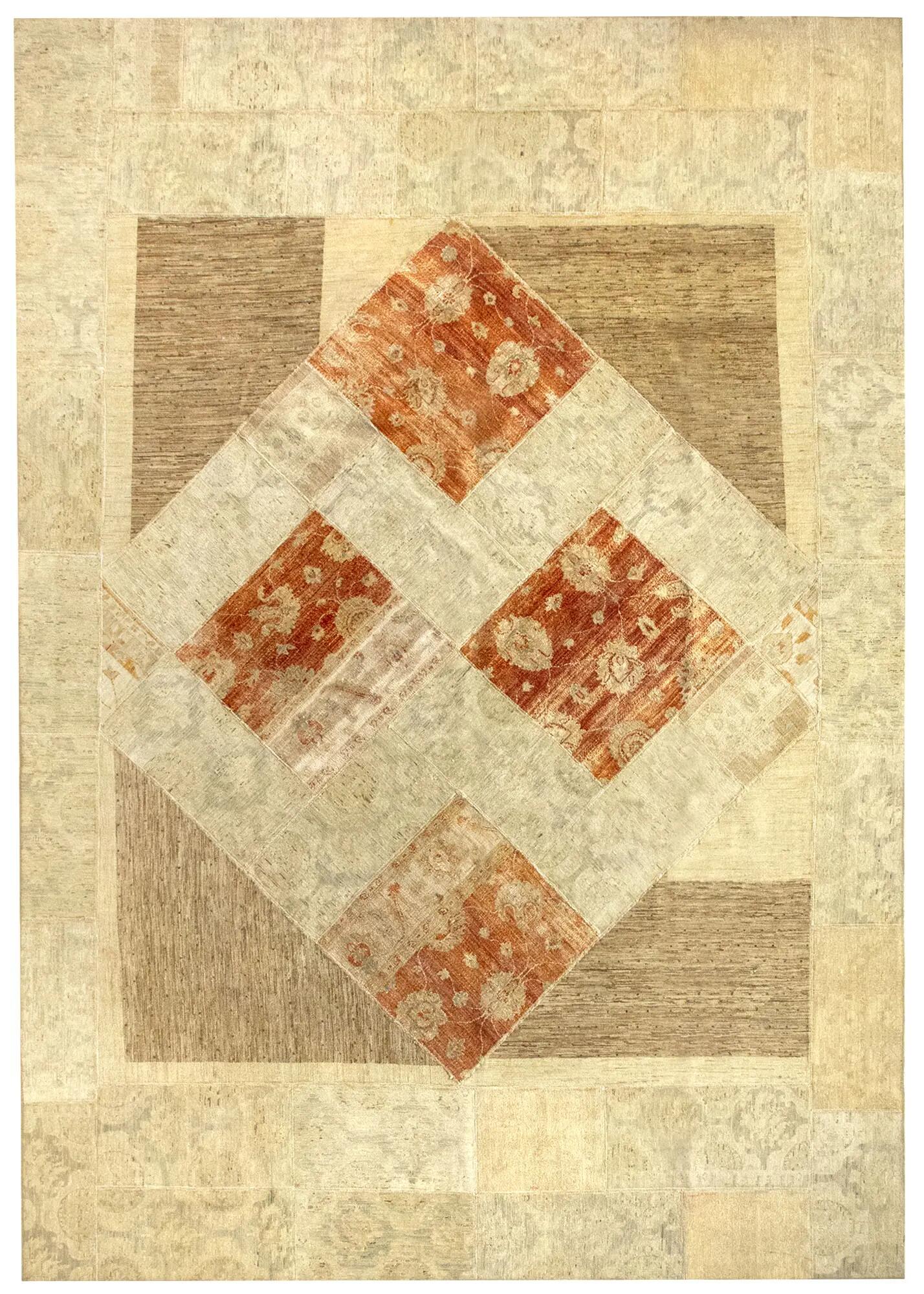Alfombra de lana patchwork 261x378 cm