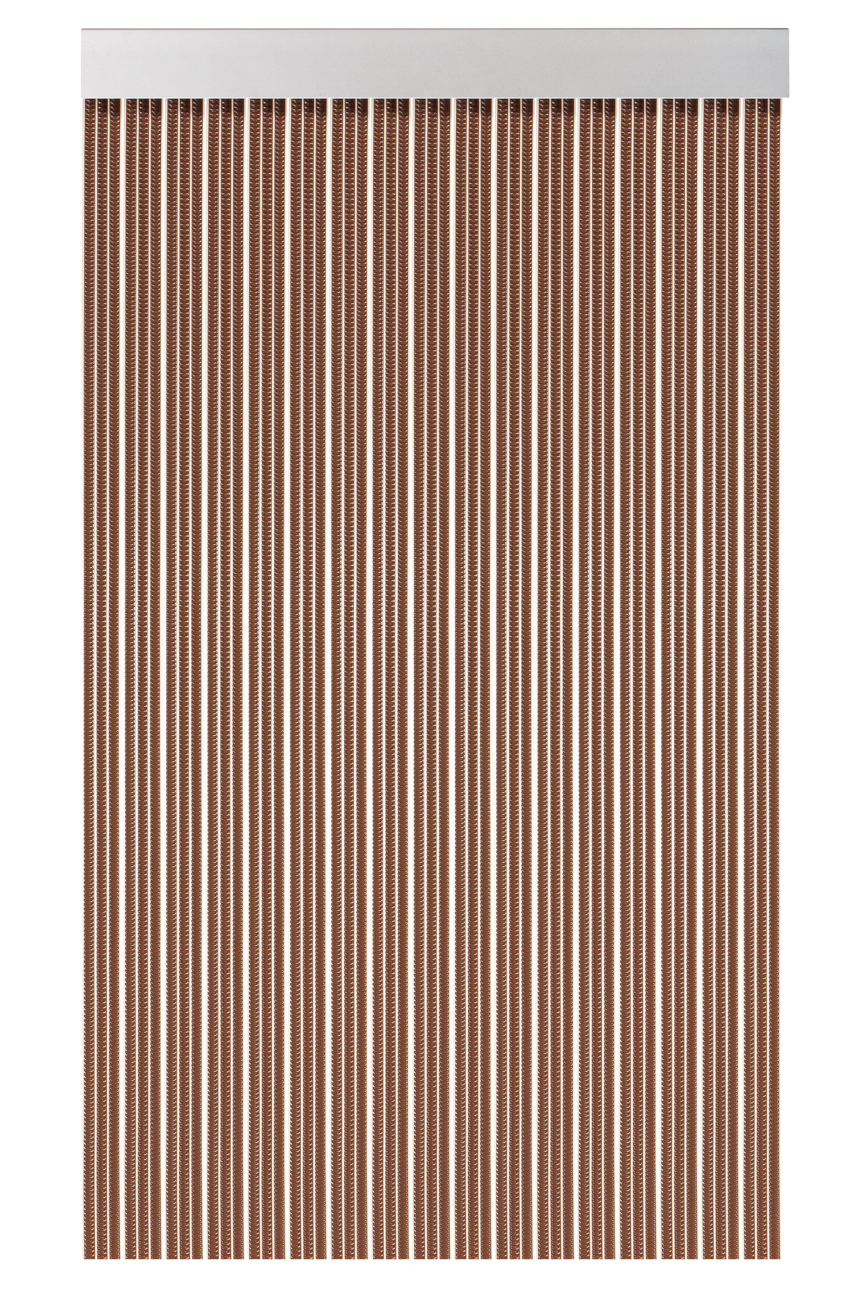 Cortina de puerta lisboa marrón de 90x210 cm