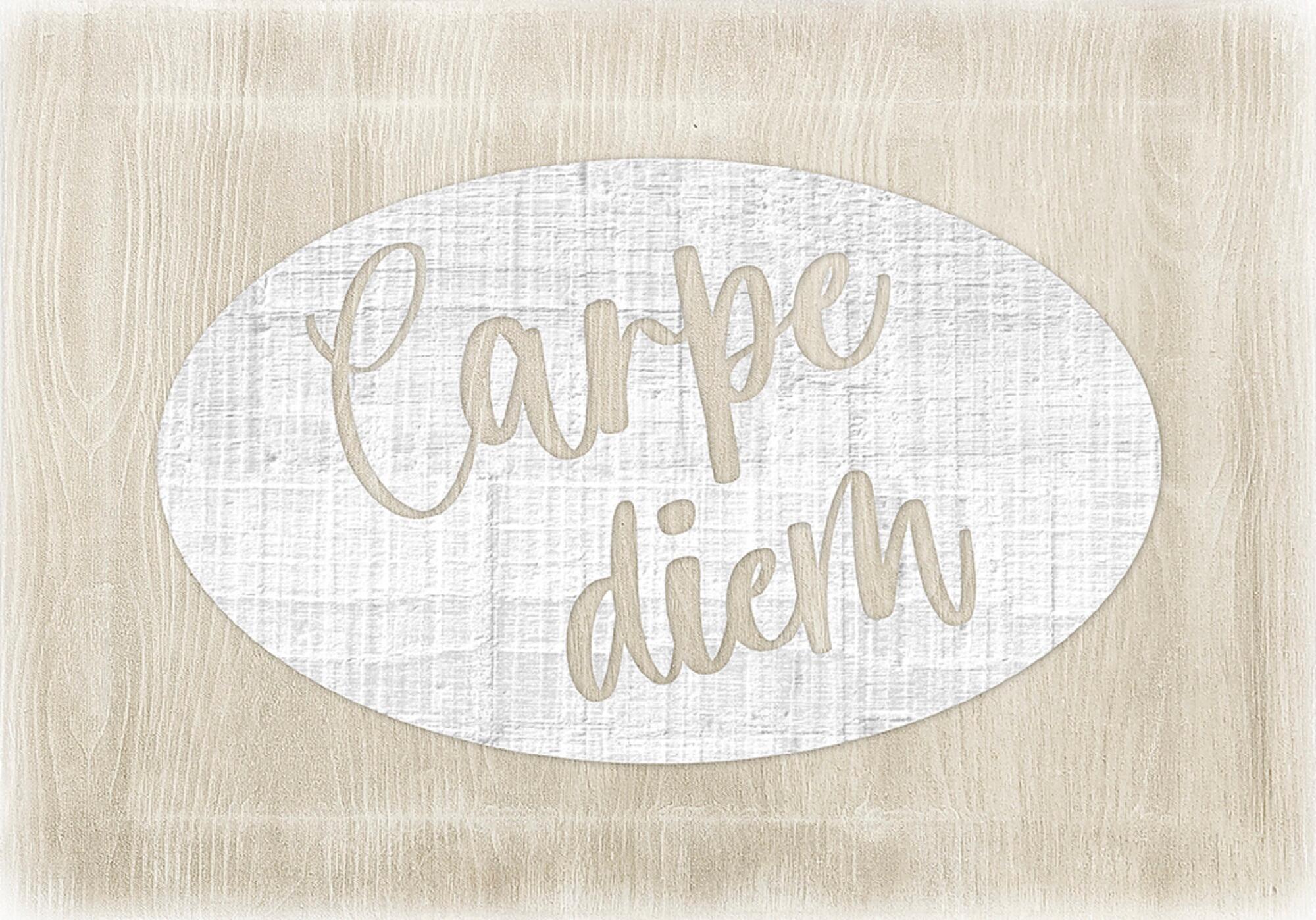 Tapa decorativa para contador sin marco carpe diem multicolor de 50x 35cm