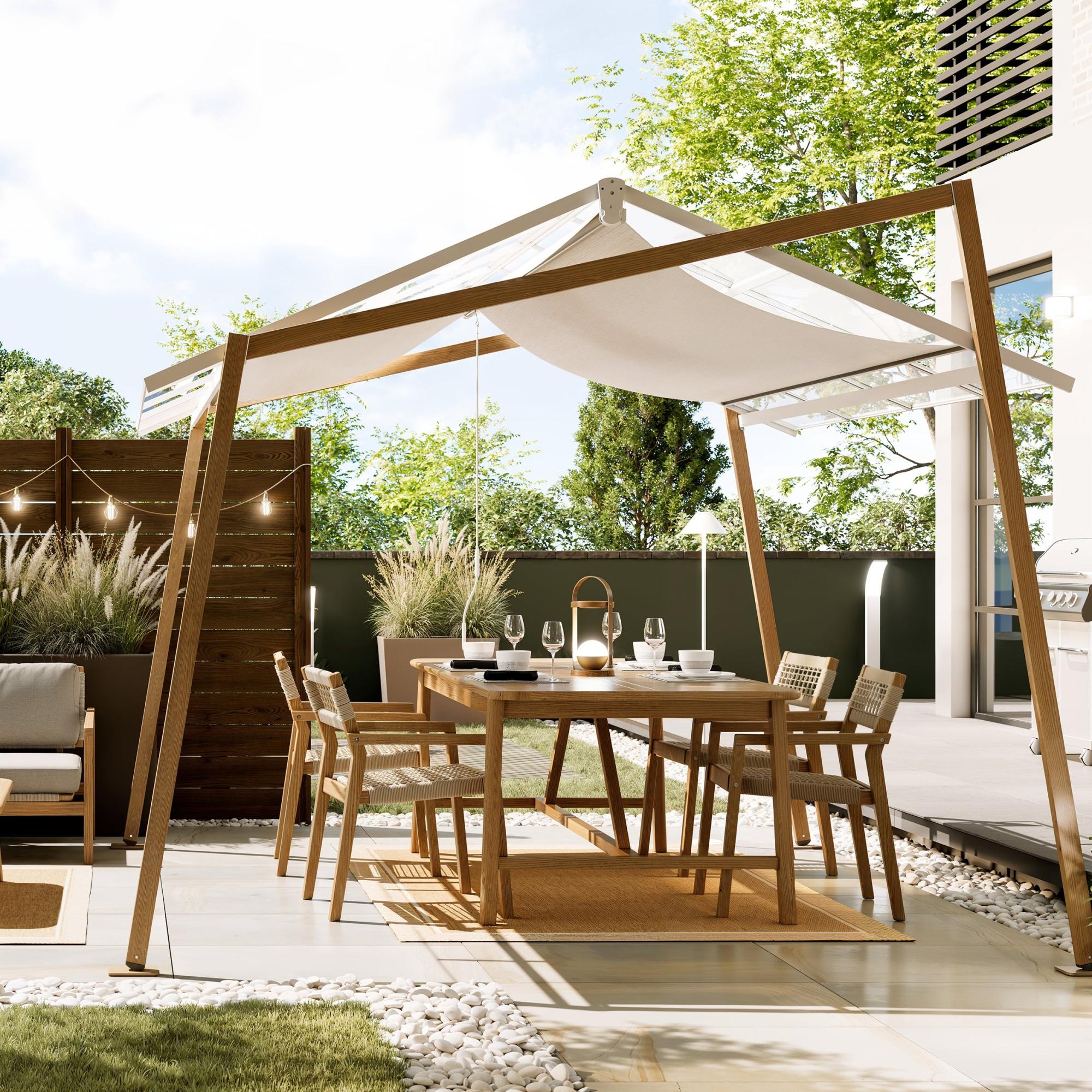 Pérgola de acero naterial oxia de 300x400 cm de la marca NATERIAL