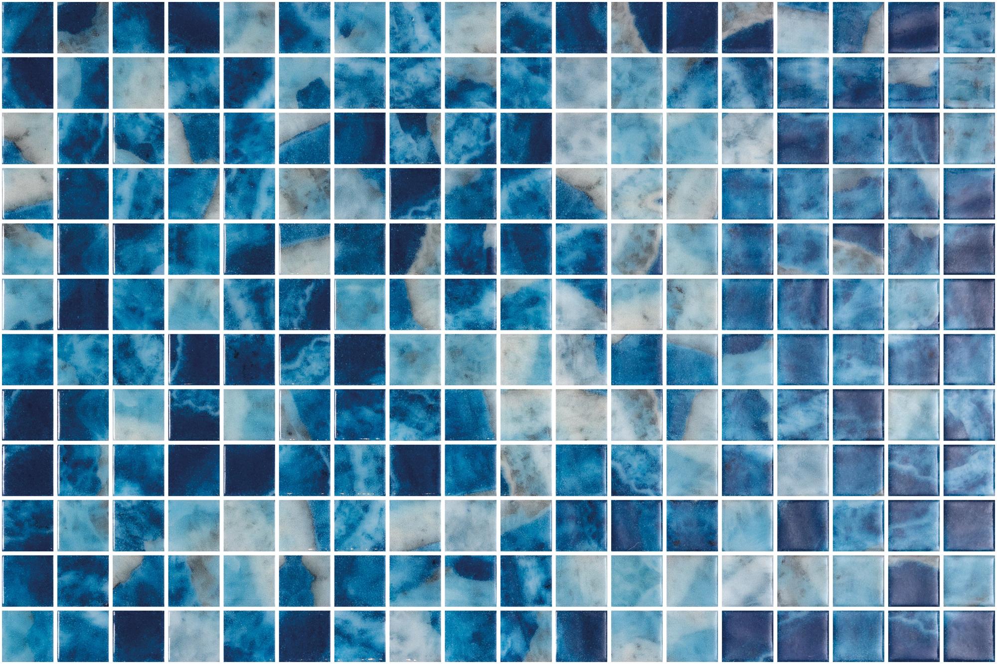 Gresite nairobi brillante 46.7x31.1 cm azul