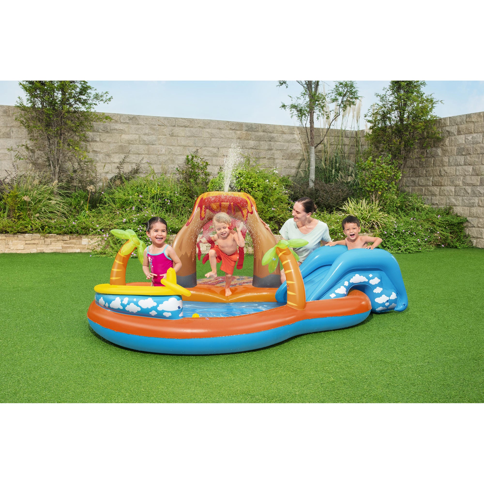 Piscina inflable lago lava104x265x265 cm de la marca Bestway