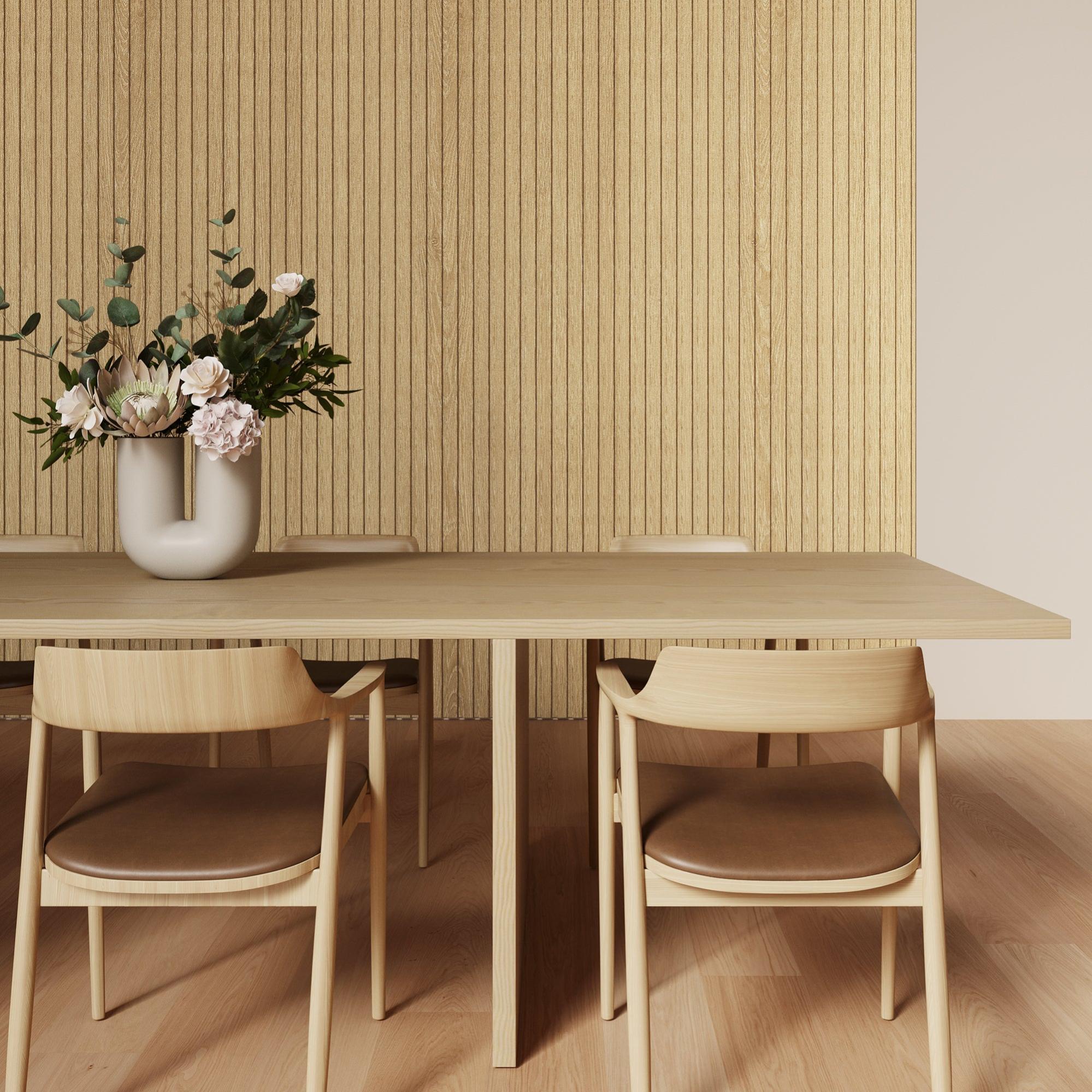 Revestimiento de pared palillería color roble de 260x16 7 cm de la marca Sin marca