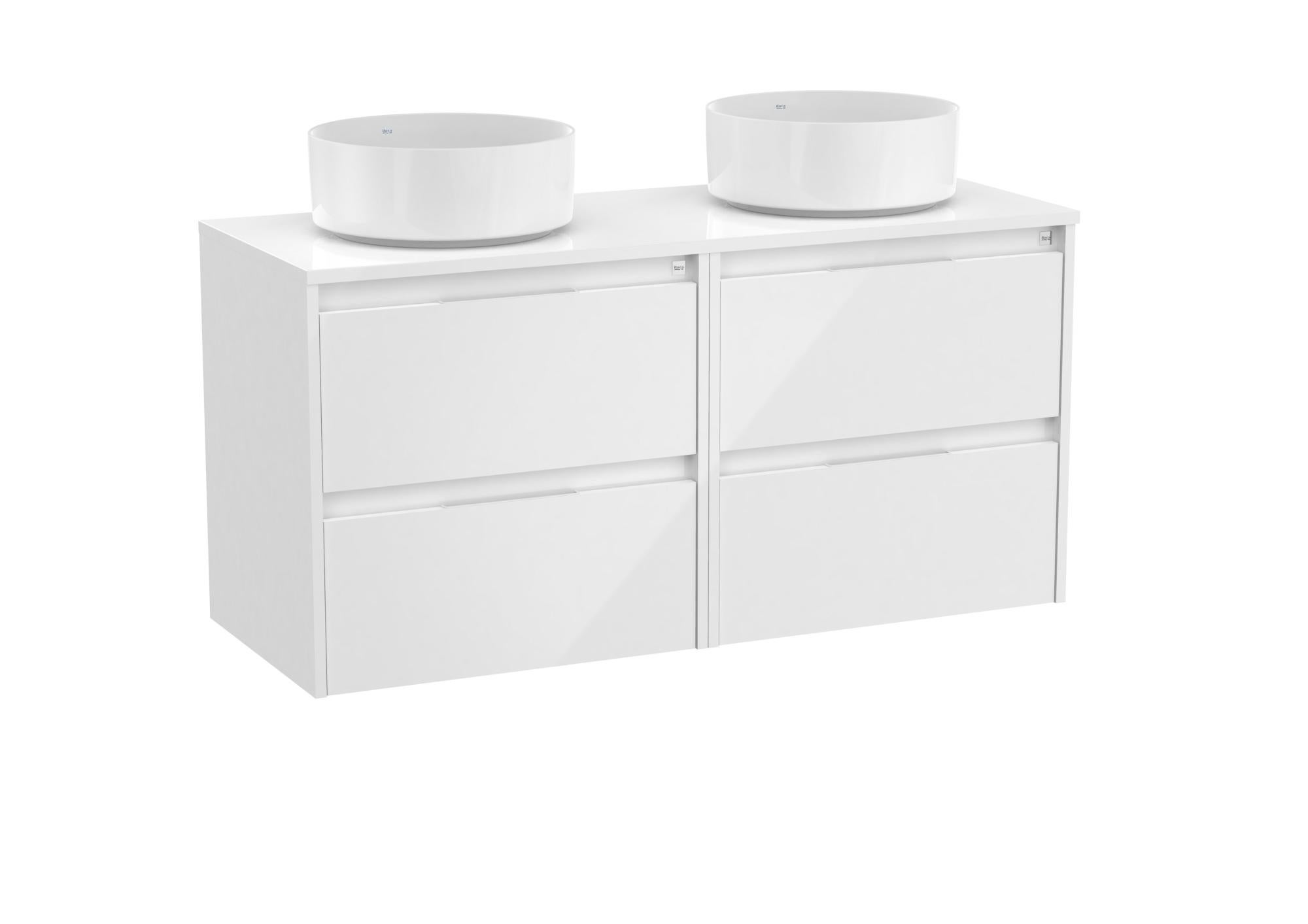 Mueble de baño con lavabo Alpine ROCA blanco 120x46 cm | Leroy Merlin