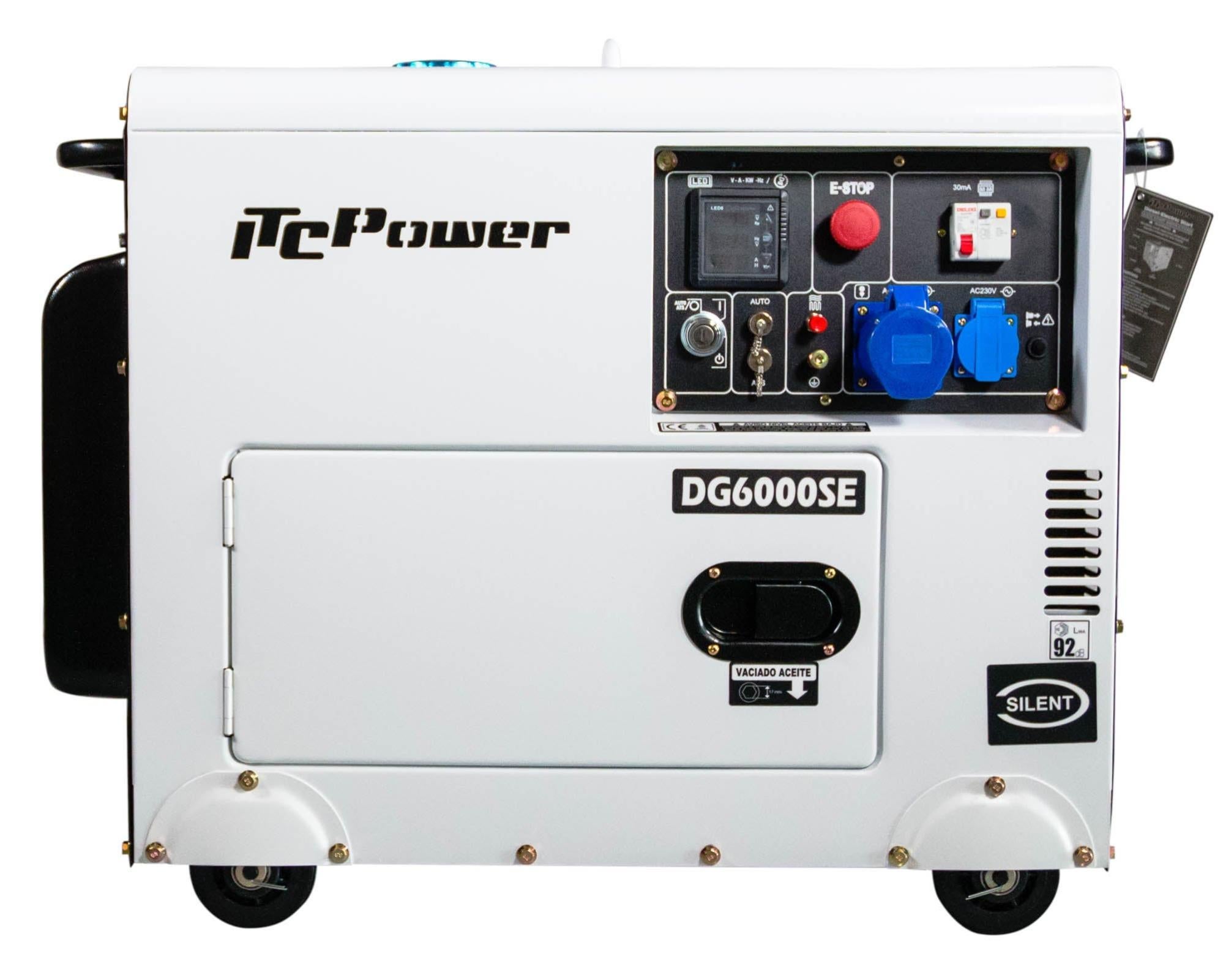 Generador diesel dg6000se de 5.300w
