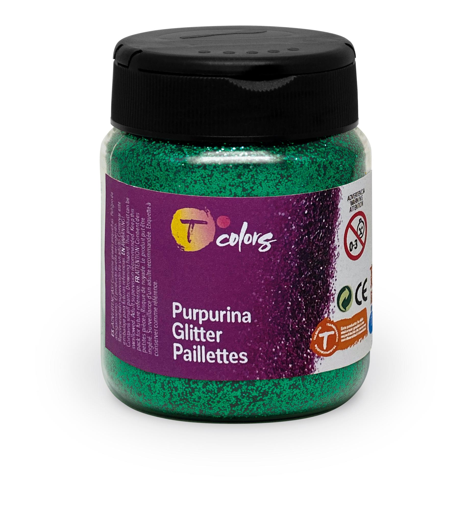 Bote purpurina tcolors 130ml verde