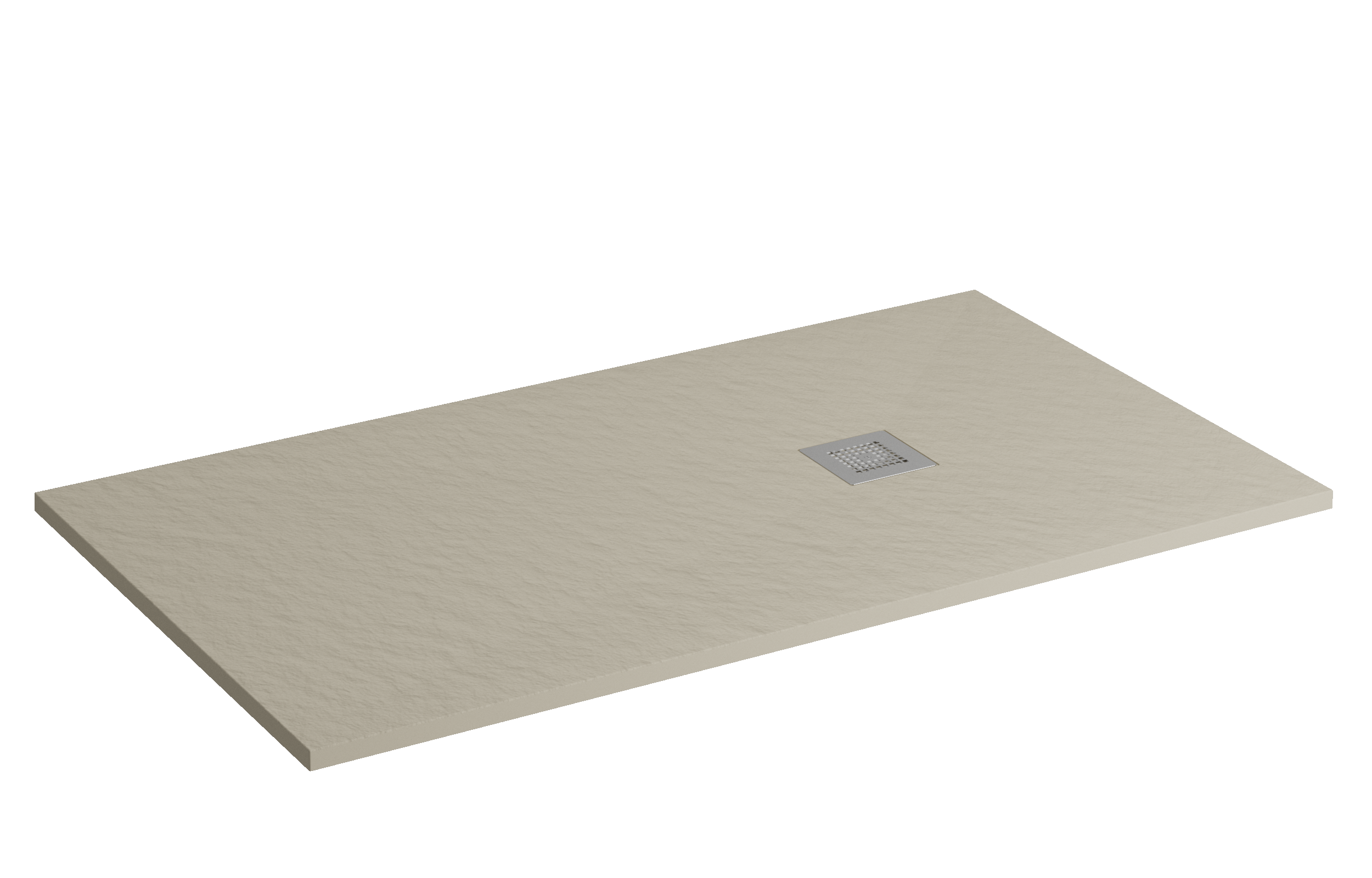 Plato de ducha greenpact 150x80 cm gris piedra