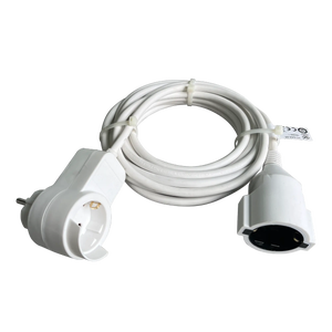 Aigostar Regleta alargador de 5 enchufes con Cable de 5 Metros e  Interruptor. Color Blanco : : Electrónica
