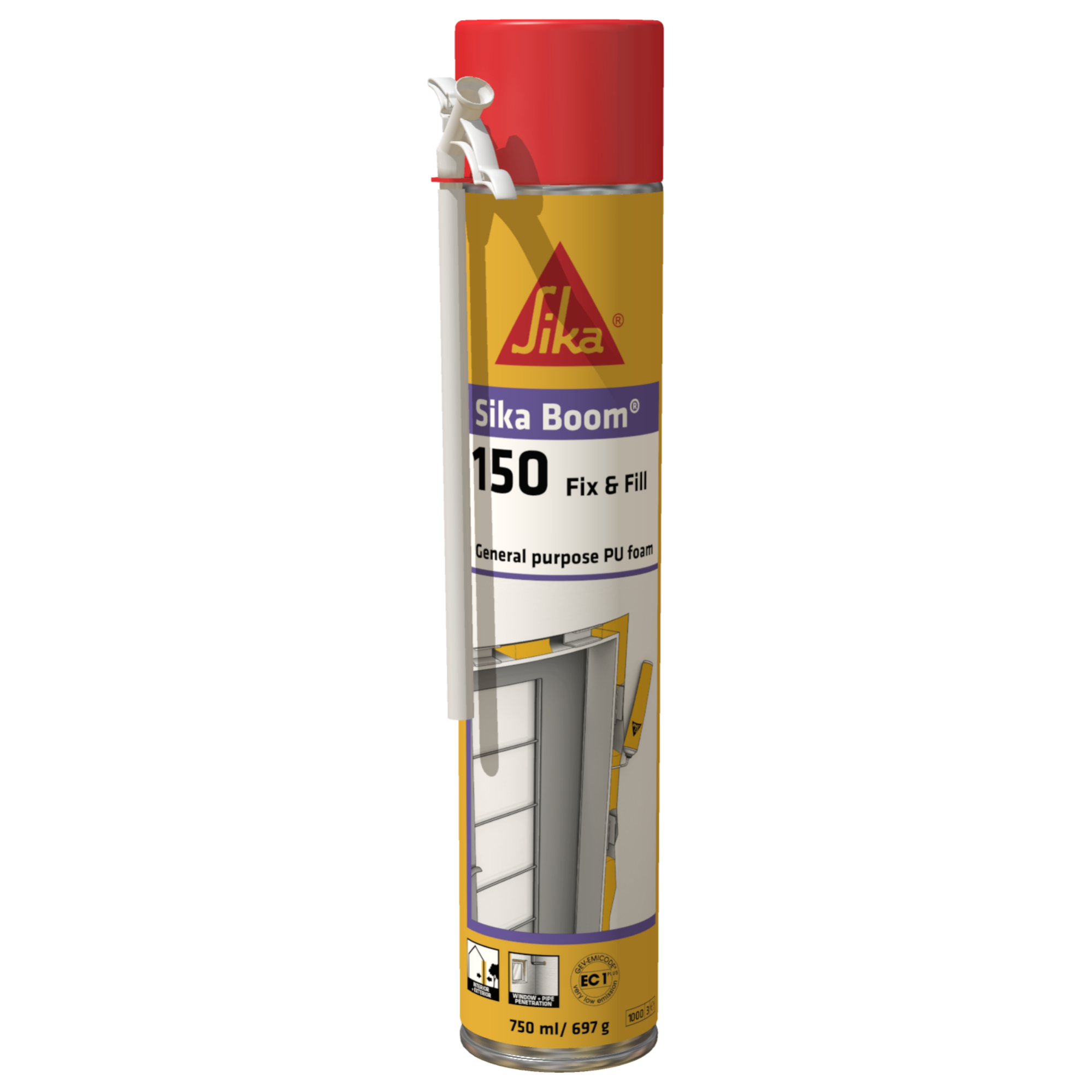 Espuma de poliuretano expansiva SIKABOOM 150 fix&fill 750ml Leroy Merlin