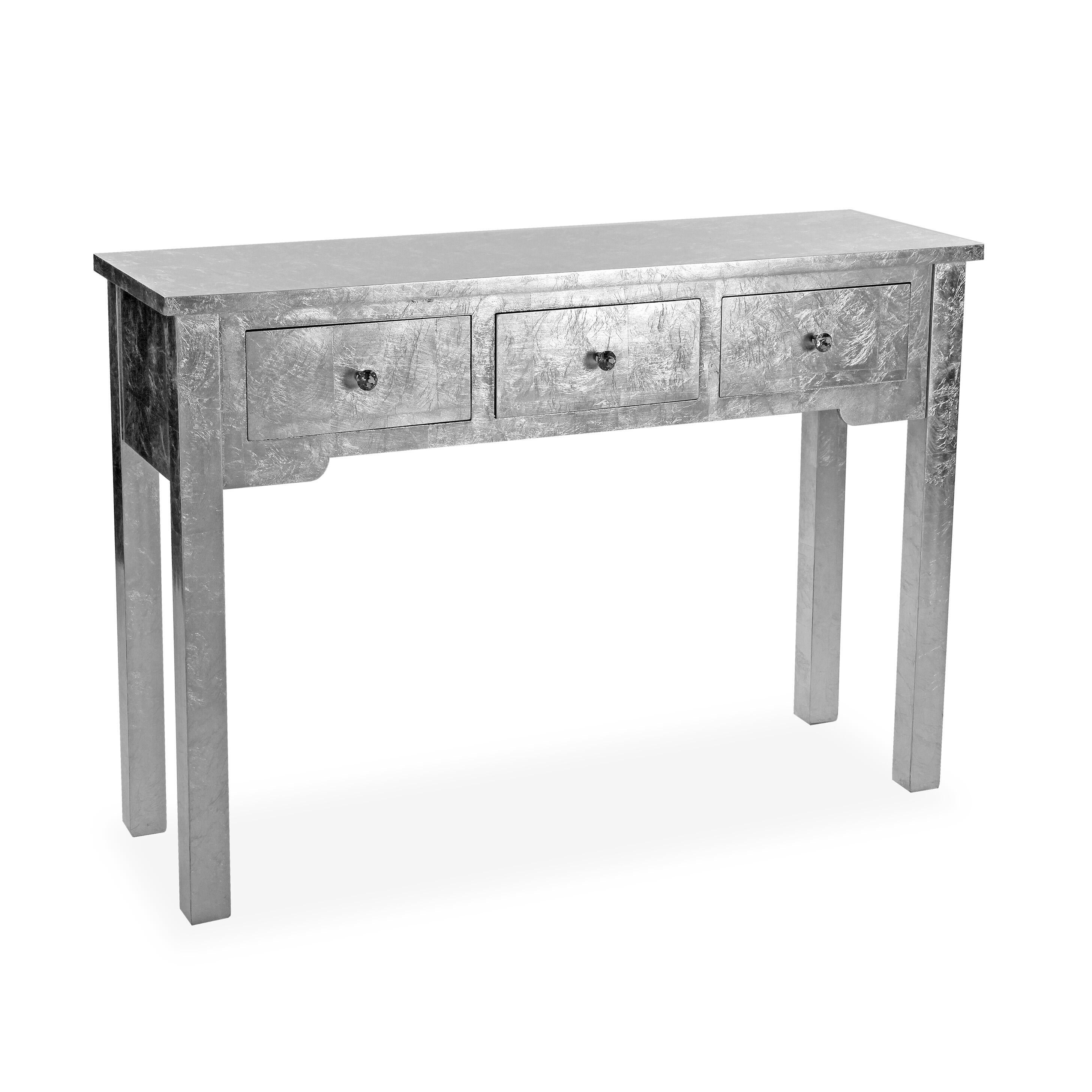 Mueble recibidor silver en color gris 75x110x34.5cm