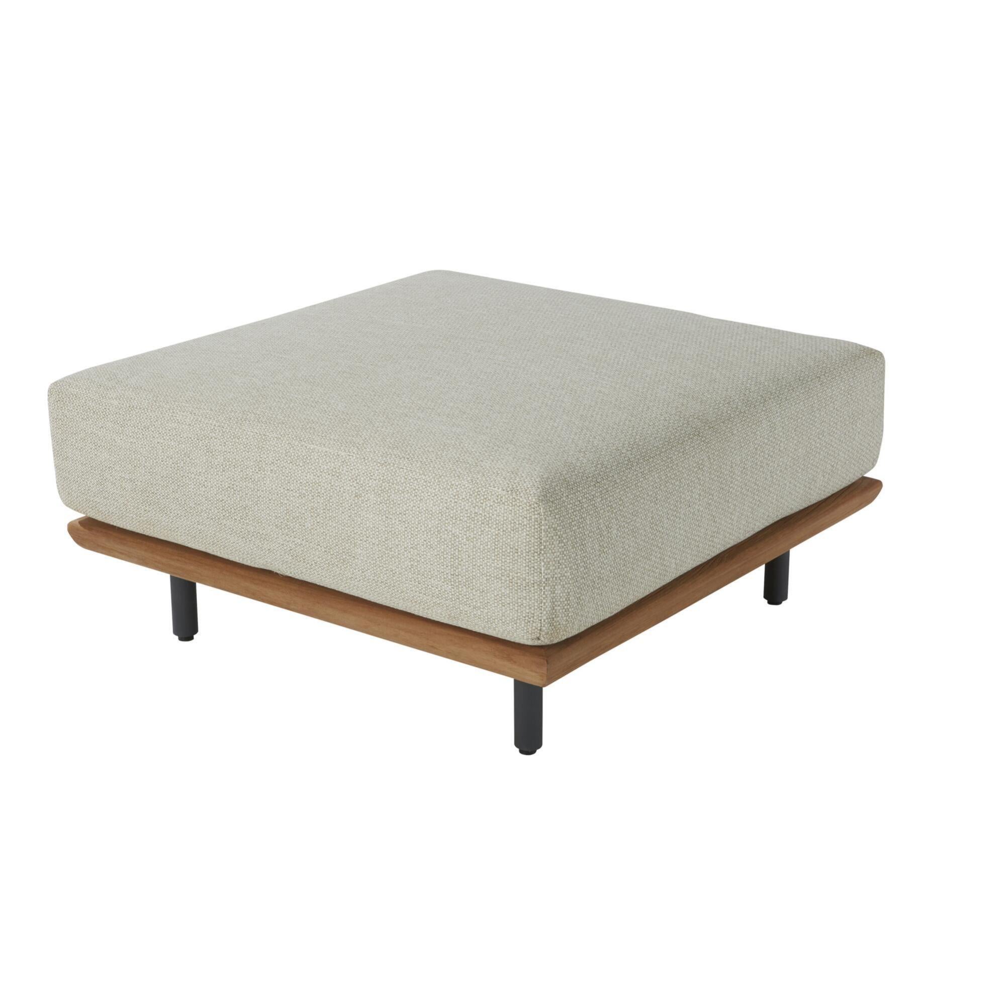 Taburete auxiliar de madera naterial calisto beige de la marca NATERIAL Taburete auxiliar de madera naterial calisto beige de la marca NATERIAL