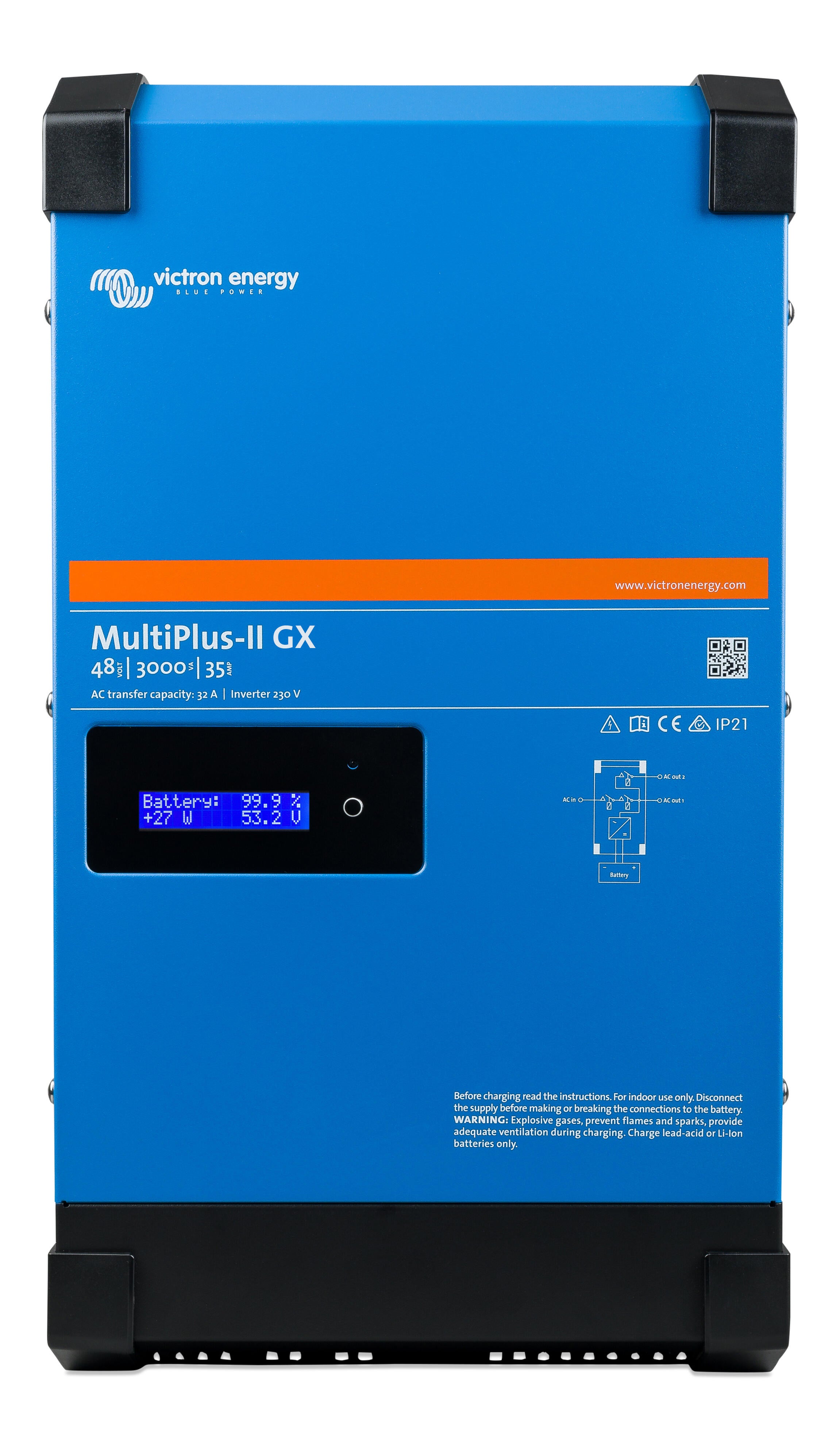 Inversor cargador victron multiplus ii de 48/3000/gx