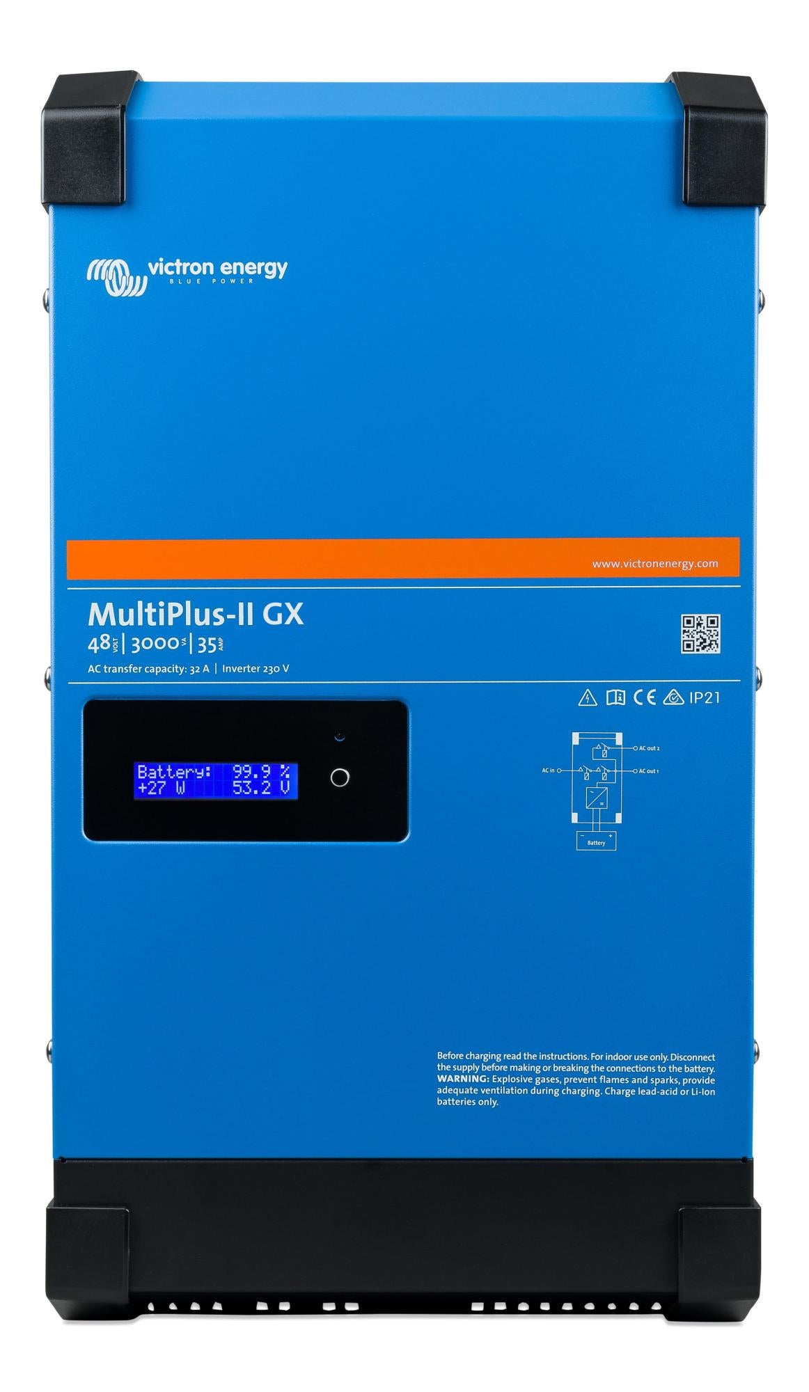 Inversor cargador victron multiplus ii de 48/5000/gx