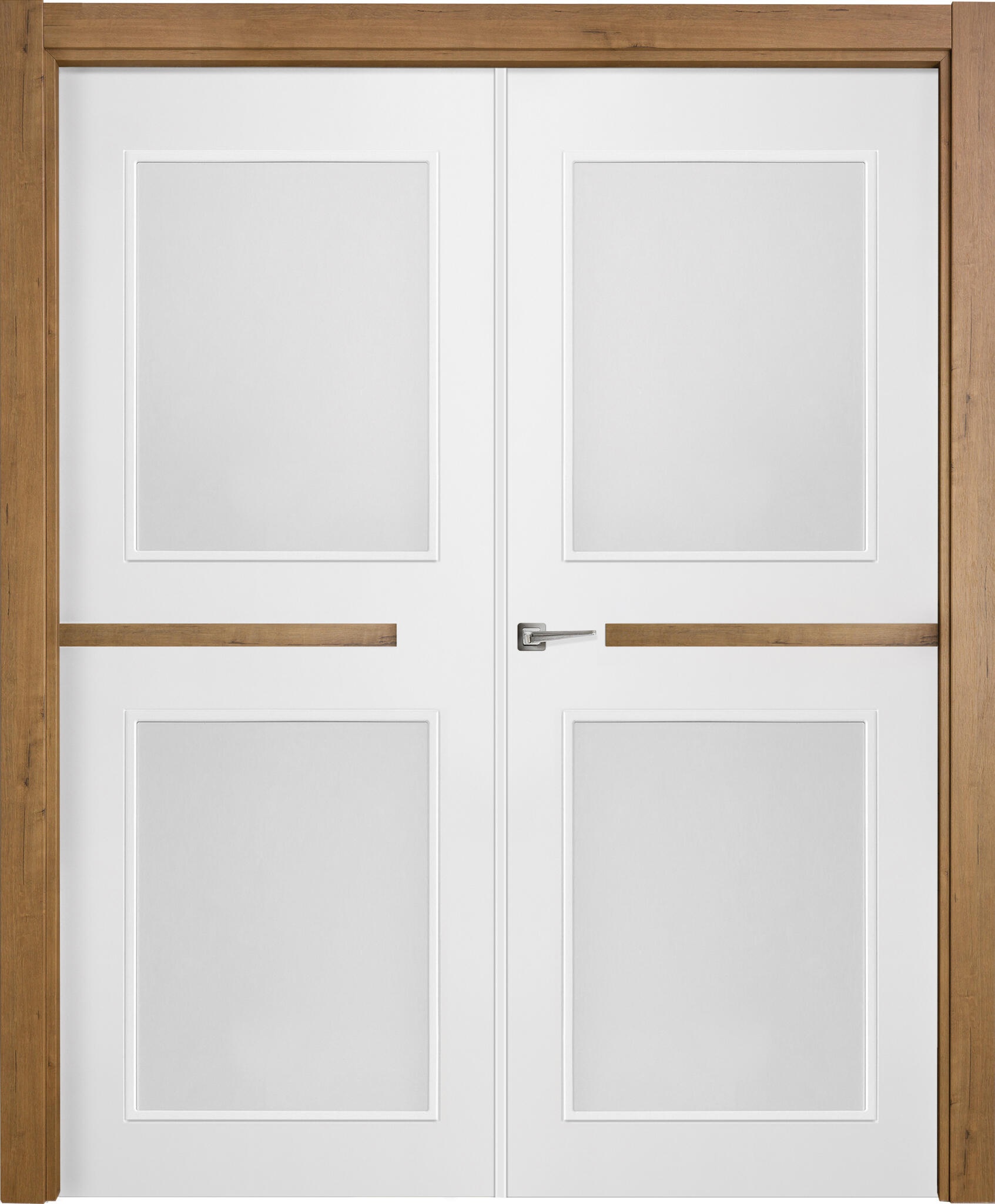 Puerta denver c-gold blanco apertura derecha con cristal de 145cm de la marca Sin marca