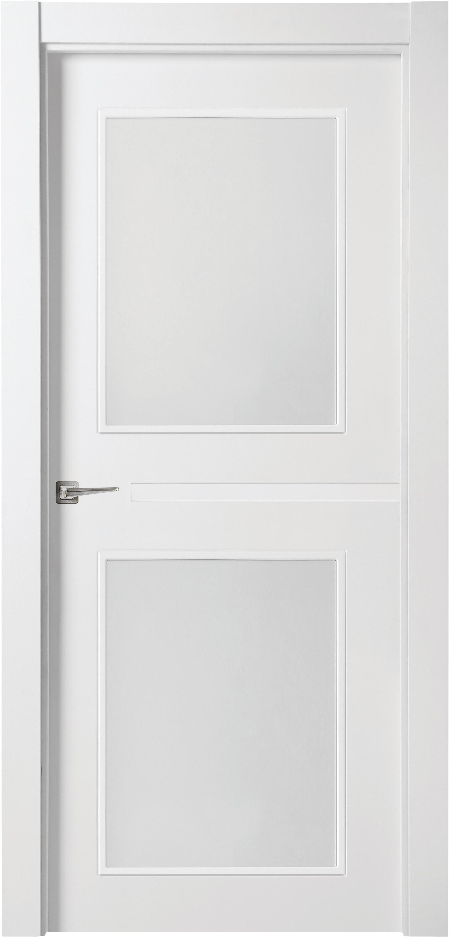 Puerta denver blanco apertura derecha con cristal de 9x82,5cm