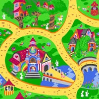 Suelo vinílico rollo BERRY Fairplay Digital 2x8 m infantil | Leroy Merlin