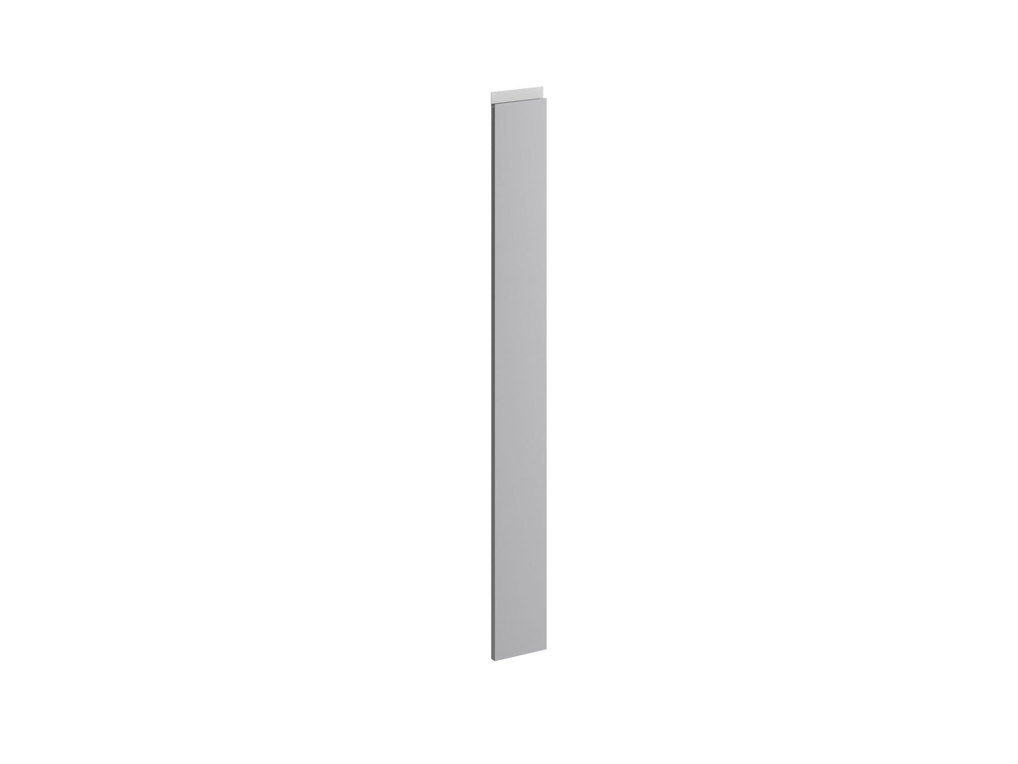 Puerta para mueble de cocina delinia id mikonos gris nube mate 15x137.3 cm