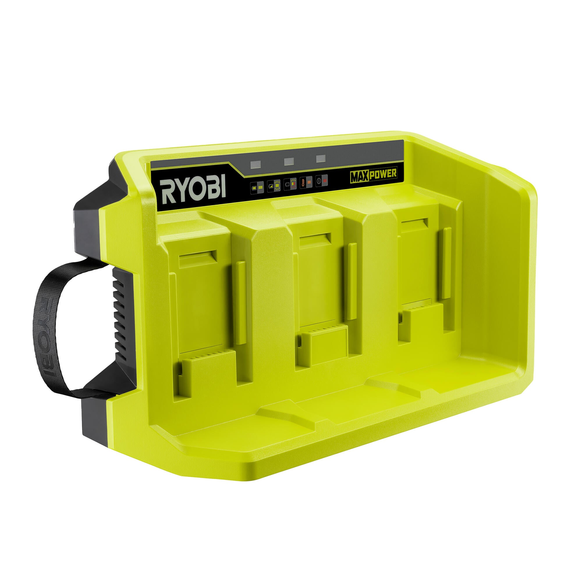 Cargador para 3 baterías ryobi 36v y 4a con indicador de carga y carga rápida