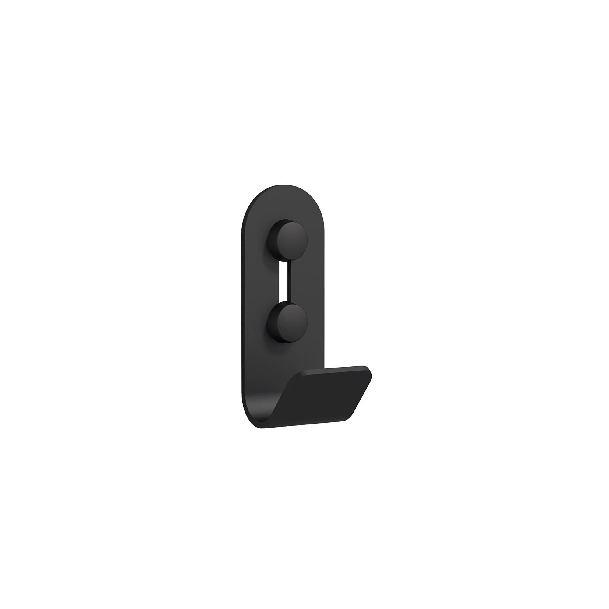 Percha quick negro 1 colgador 7.4x3x3 cm