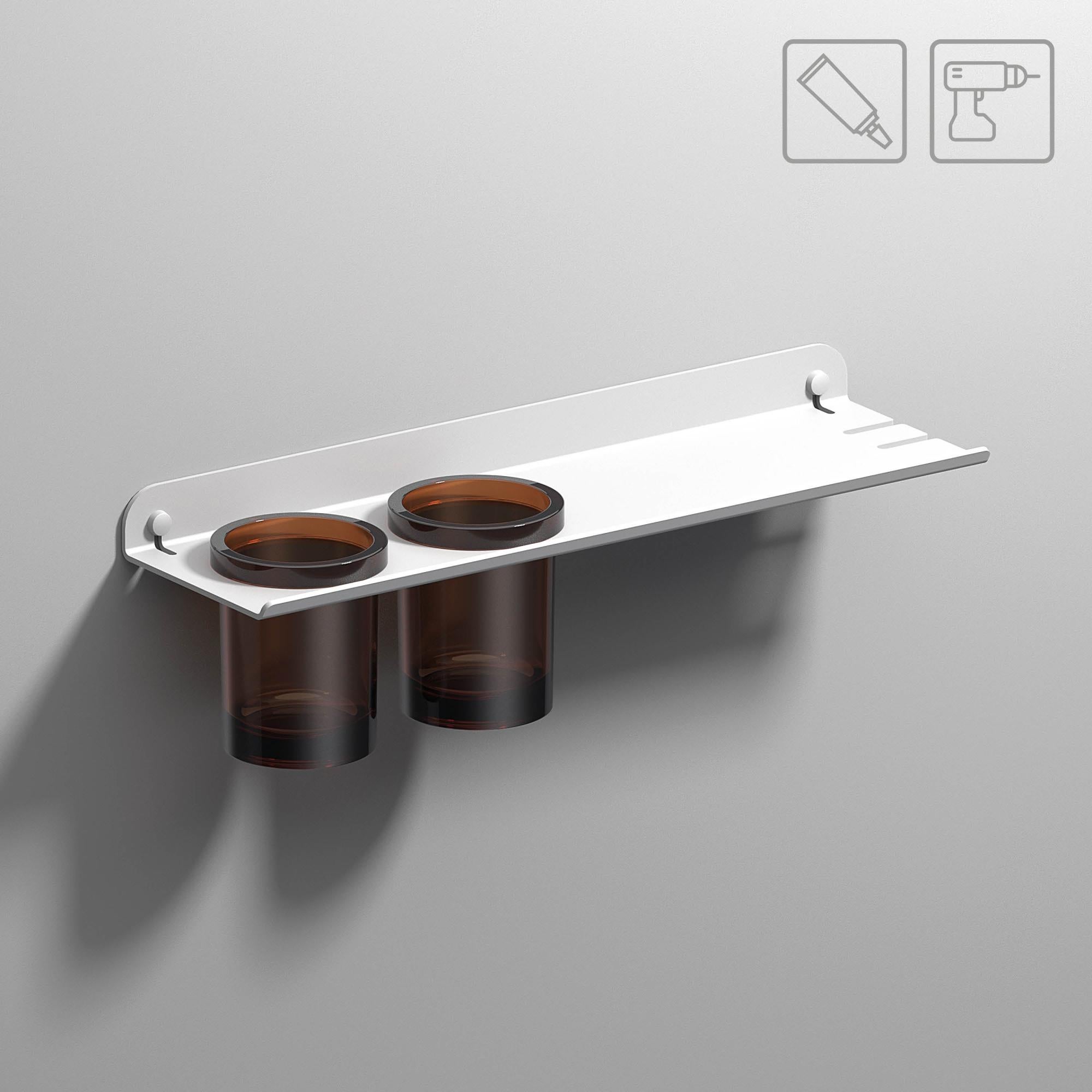 Vaso de baño quick blanco 450mm + 2 vasos de baño de la marca CREABATH Vaso de baño quick blanco 450mm + 2 vasos de baño de la marca CREABATH