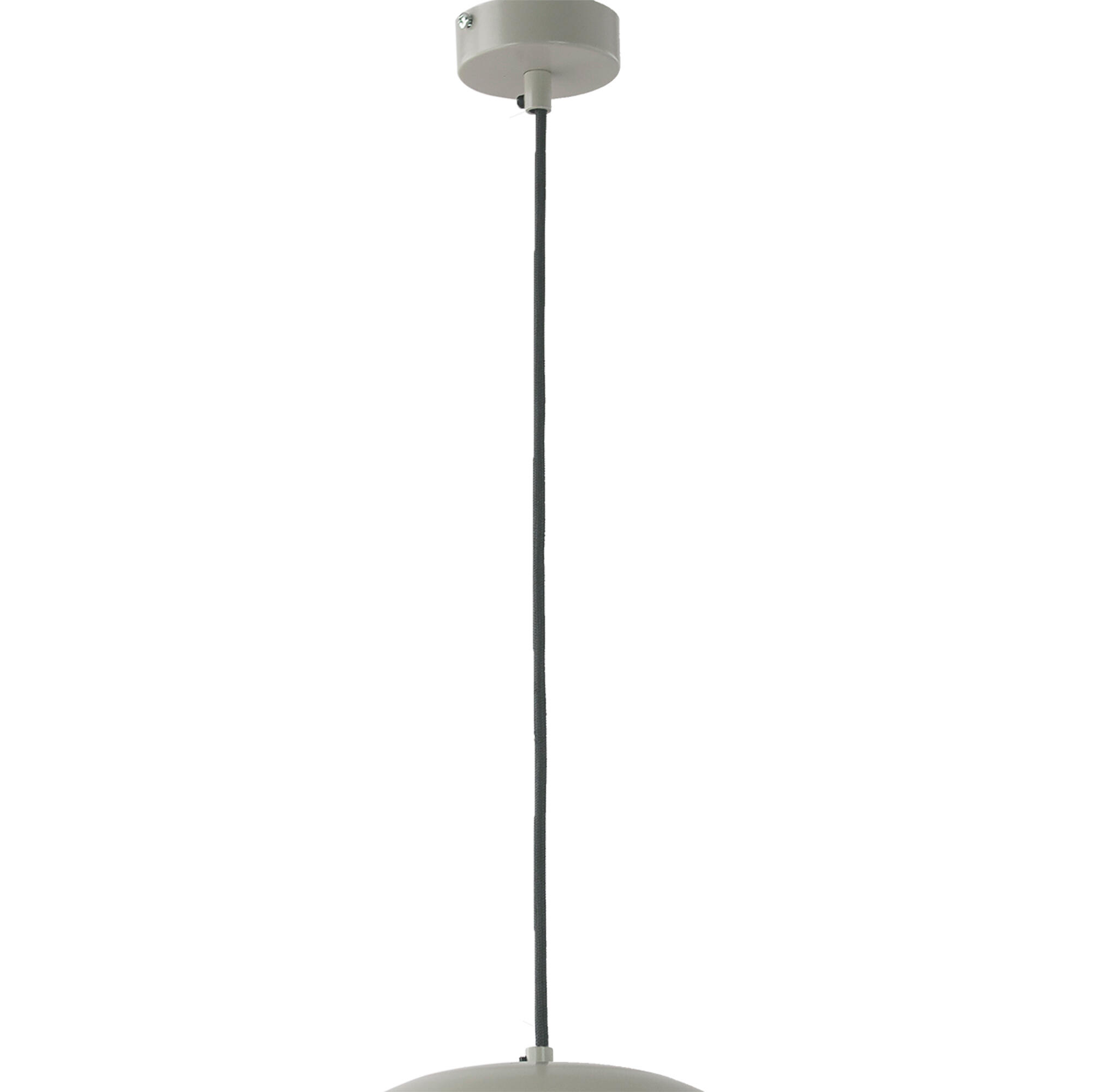 Lámpara de techo kane 1 luz e27 metal gris 35 cm