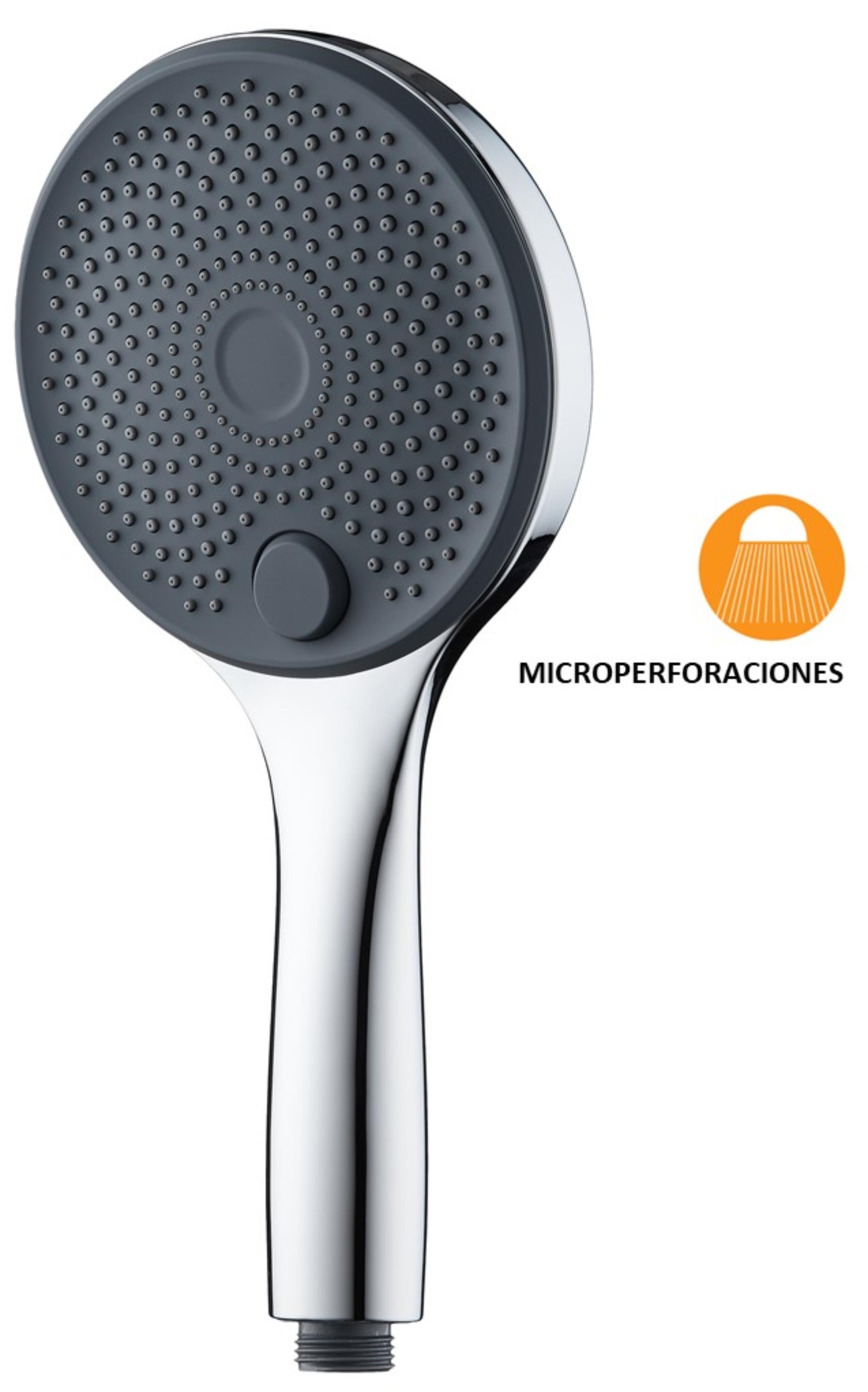 Alcachofa de ducha edouard rousseau microperforacion cromado con 3 funciones