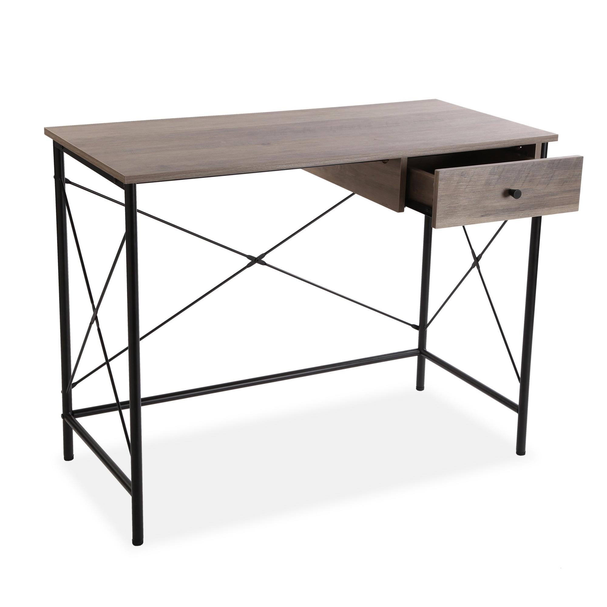 Mesa de escritorio Lyra con cajonera de 76x48x100cm Leroy Merlin