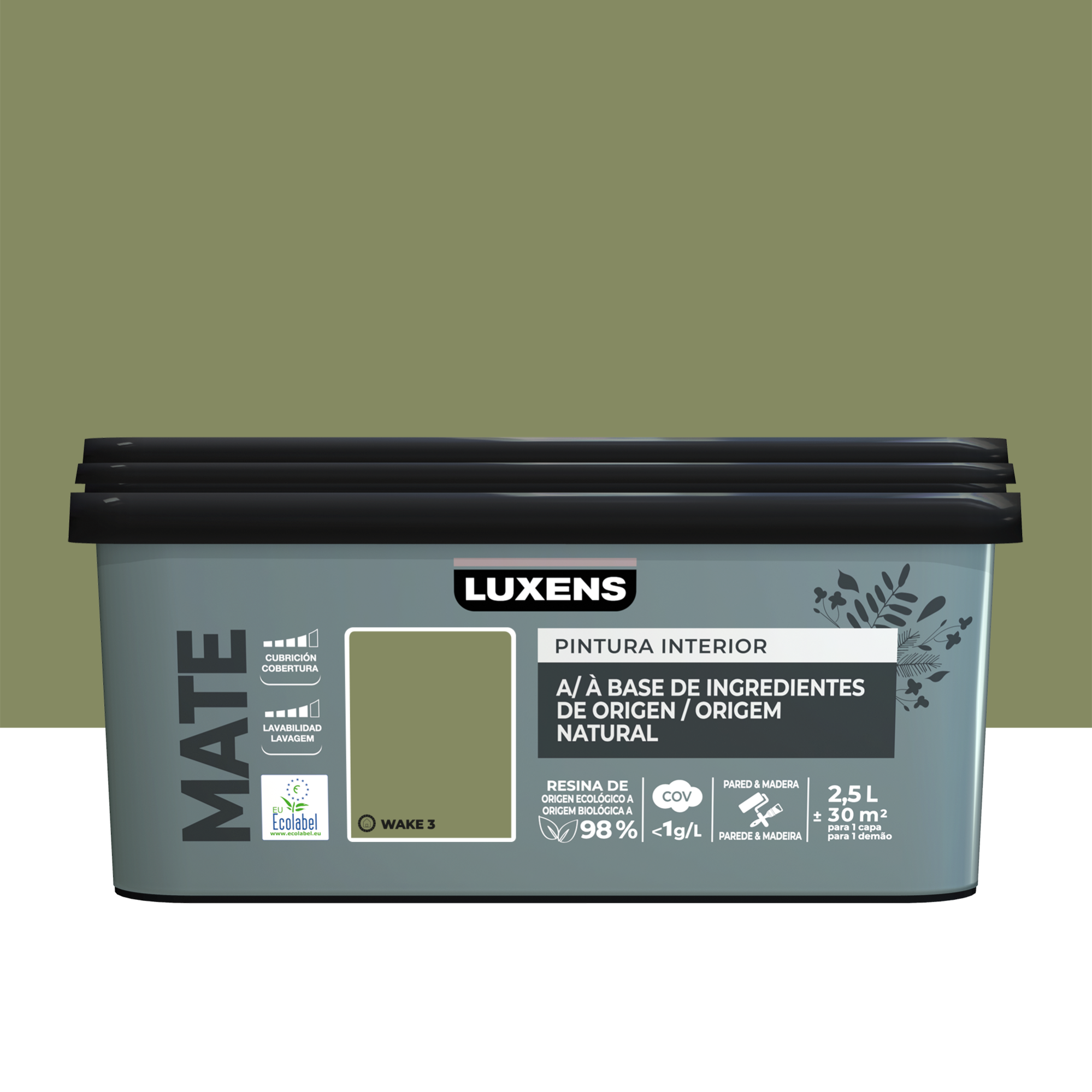 Pintura de interior luxens biobase mate 2.5l wake 3