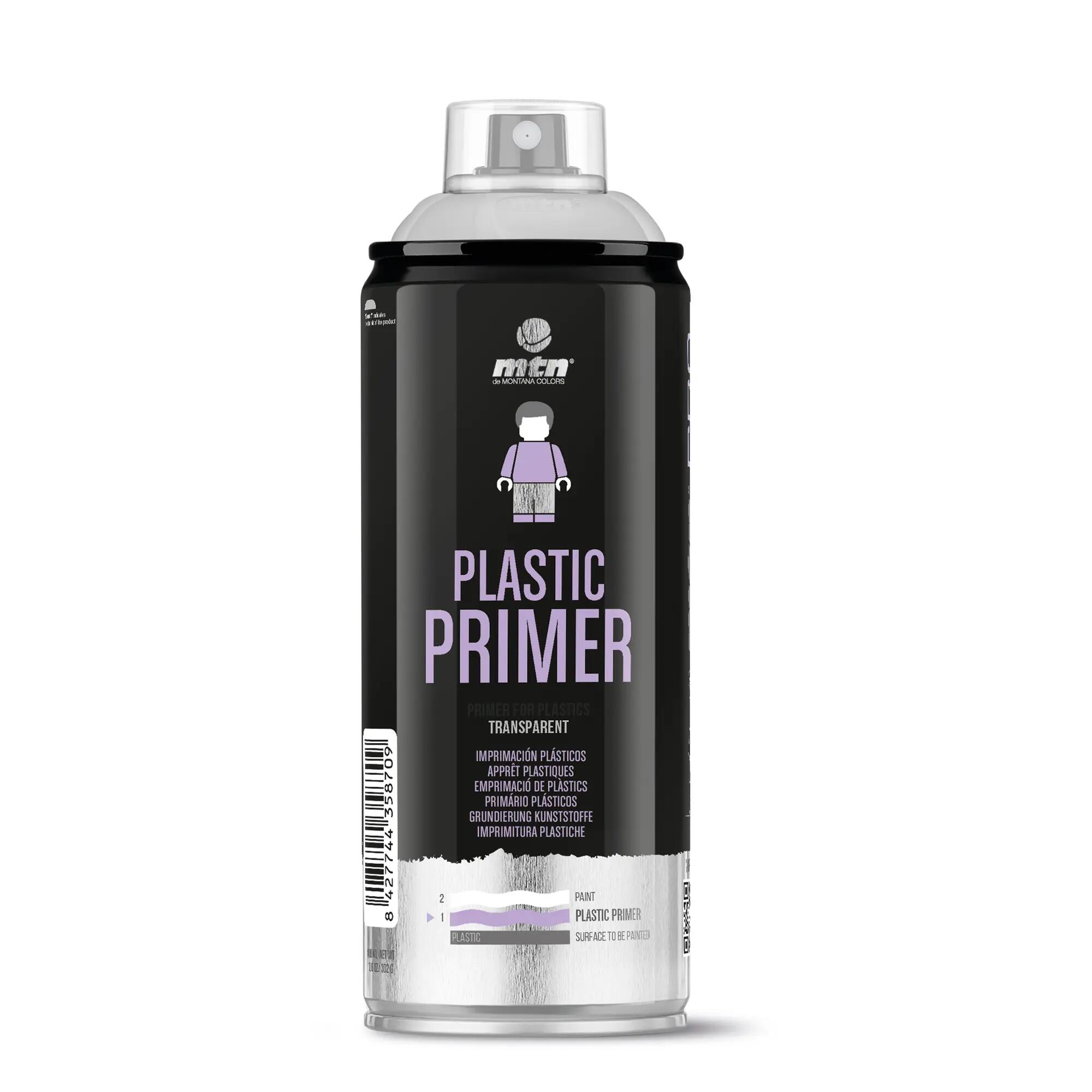 Spray imprimación plásticos y metal pro montana 400ml